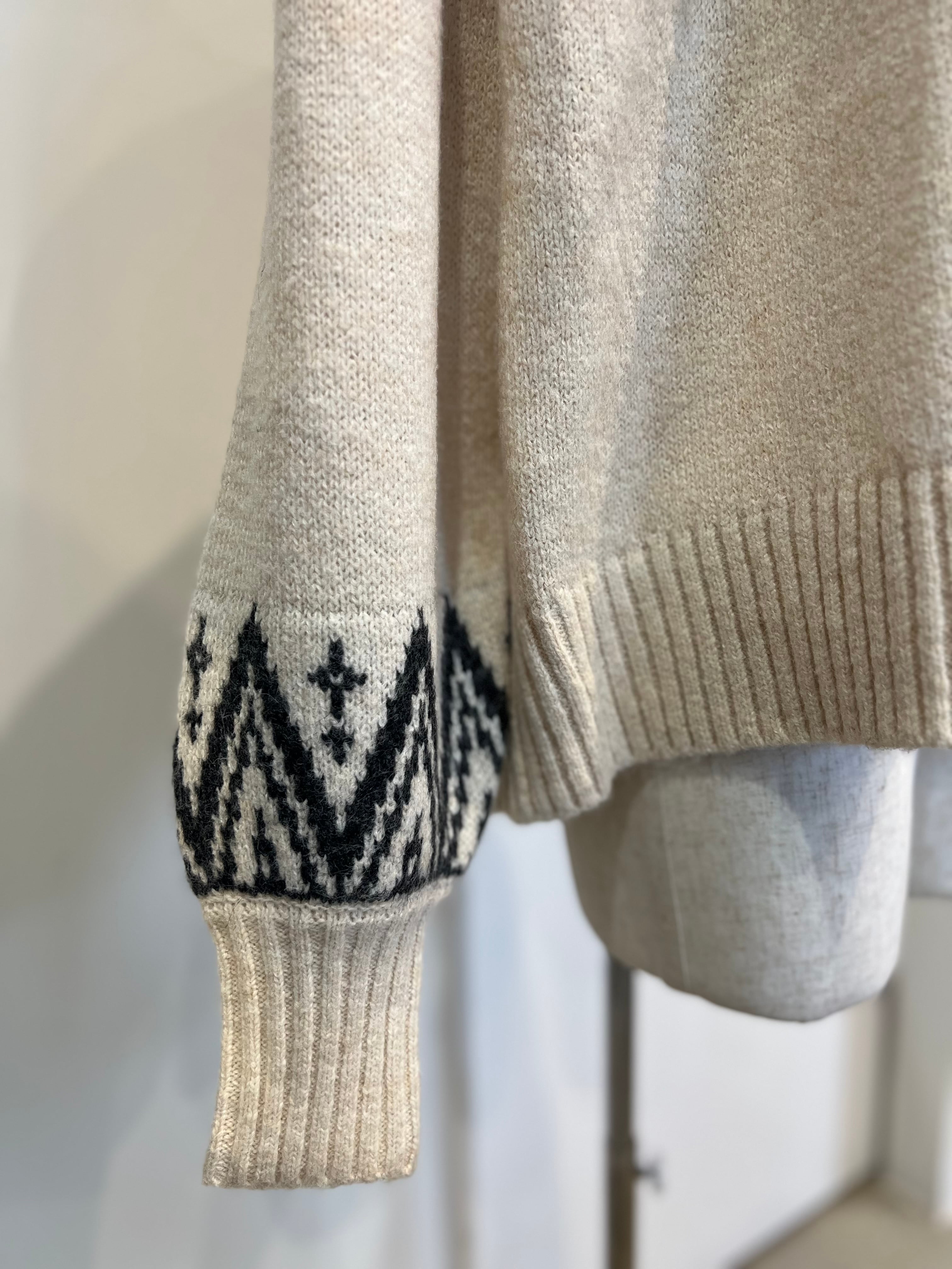 【SELECT】フェアアイル柄プルオーバー 39-0423