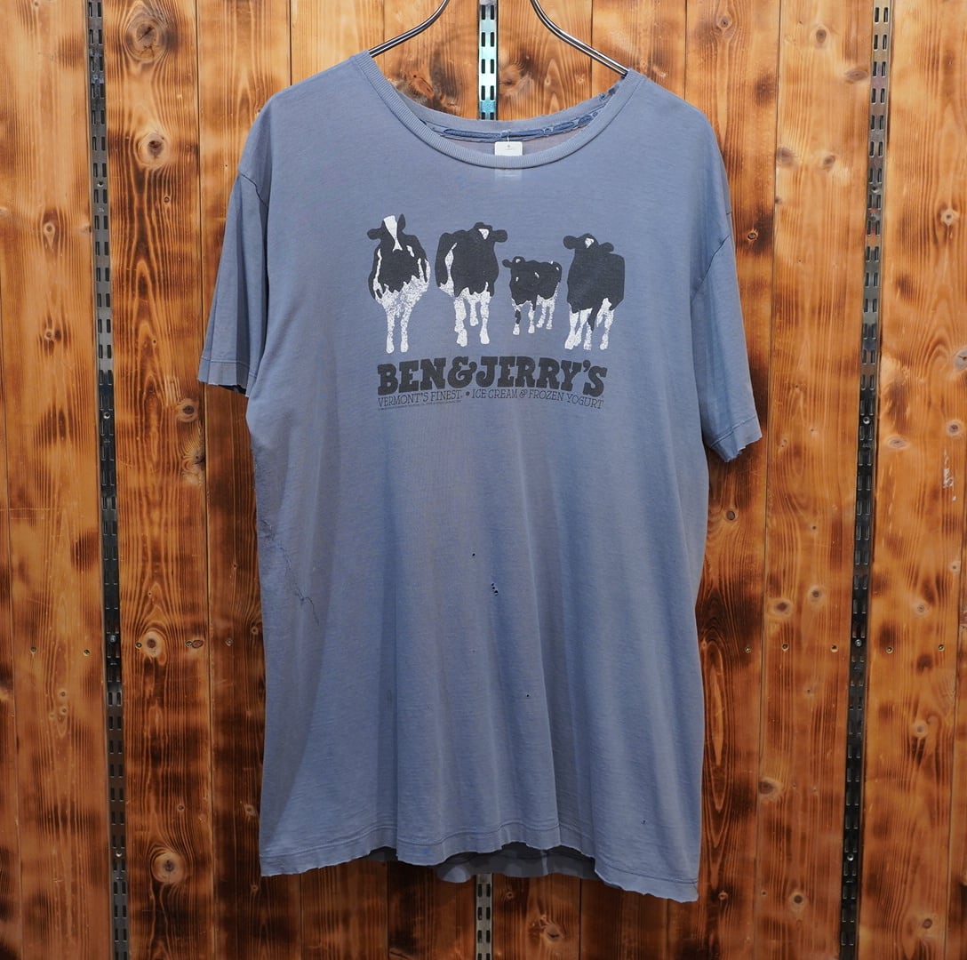 ben&jerry's Tシャツ L ボロ