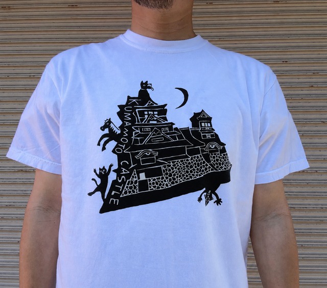 チャリティ熊本城Tシャツ　[WHITE/BLACK]