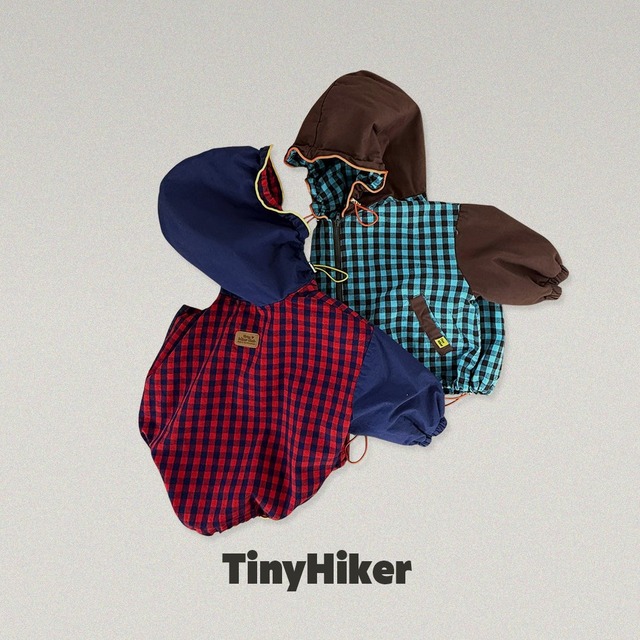 《取寄》チェックジャンパー:kids【TinyHiker】※送料無料