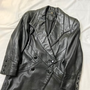BALMAIN double lamb leather coat | NOIR ONLINE