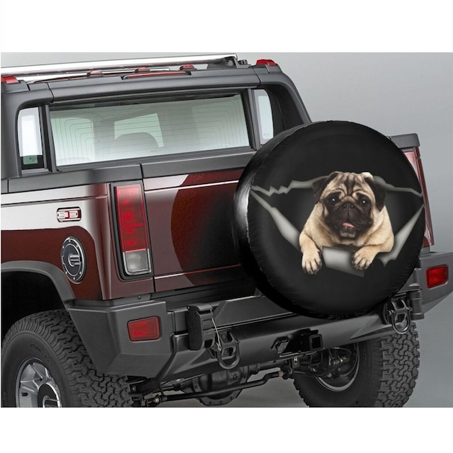 Spare tire cover -pop-up pug-　　car-1