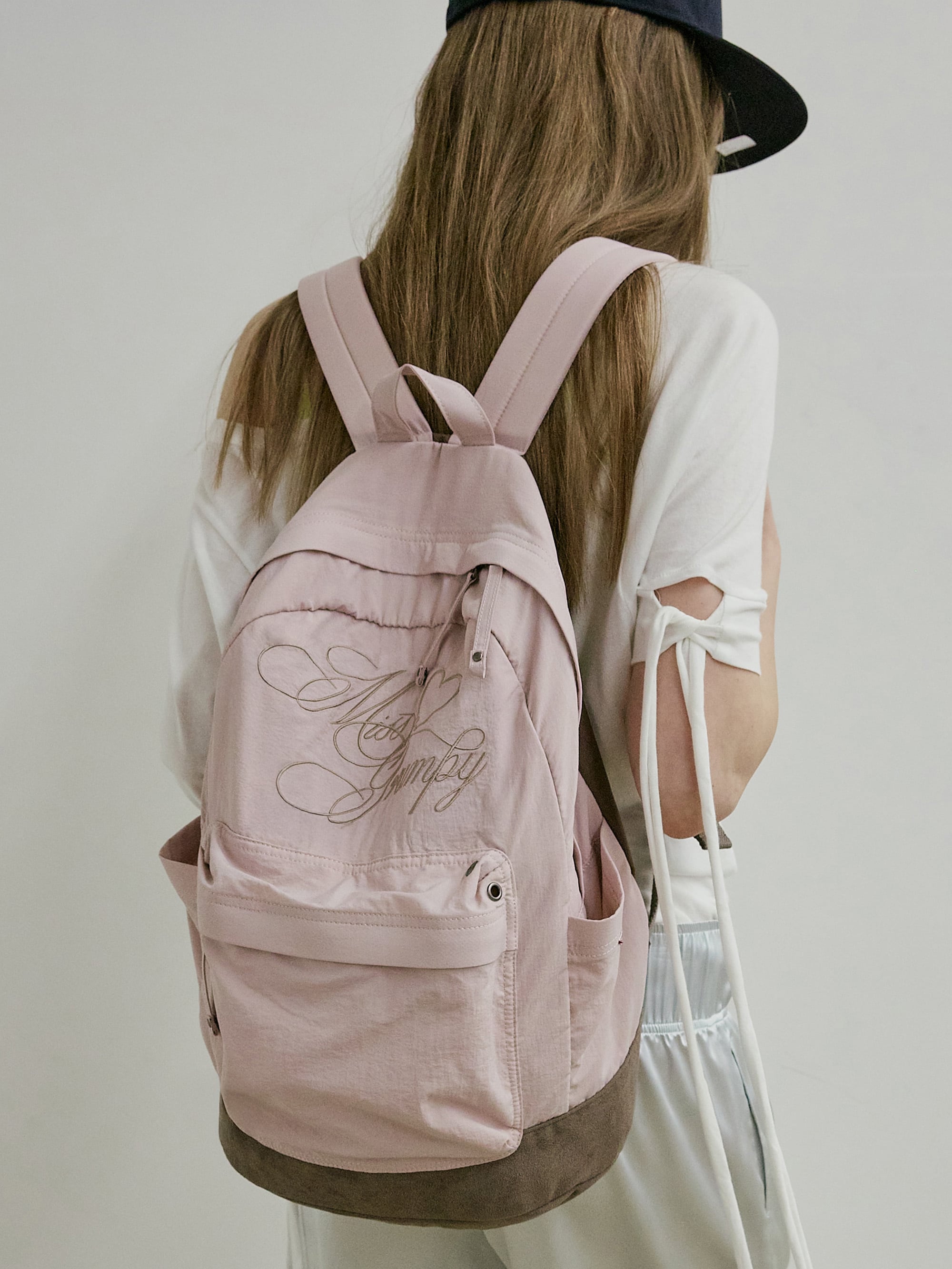 SCULPTOR] Grumpy Girl Nylon Backpack Matt Pink 正規品 韓国ブランド