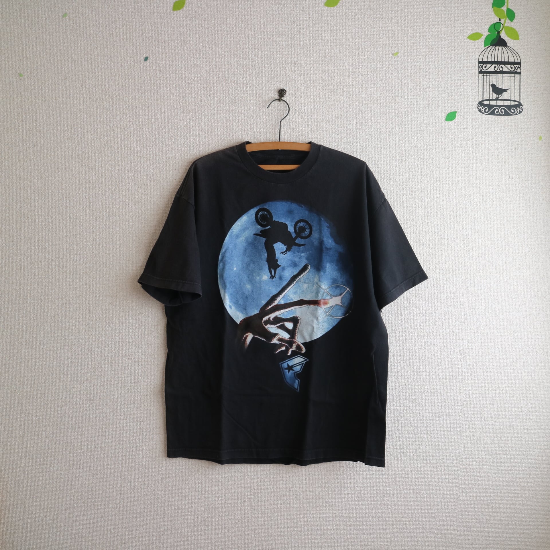 【アメリカ❗️】90s プリントロゴ半袖Tシャツ　黒　L ビッグサイズ