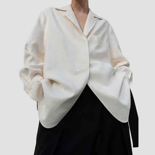 Tailored drape shirt jacket A00096