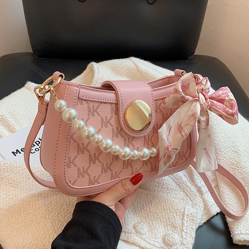 サマーパールチェーン 夏物 真珠 スクウェア メッセンジャーバッグ Tiancai_Wing_Bag23247021883