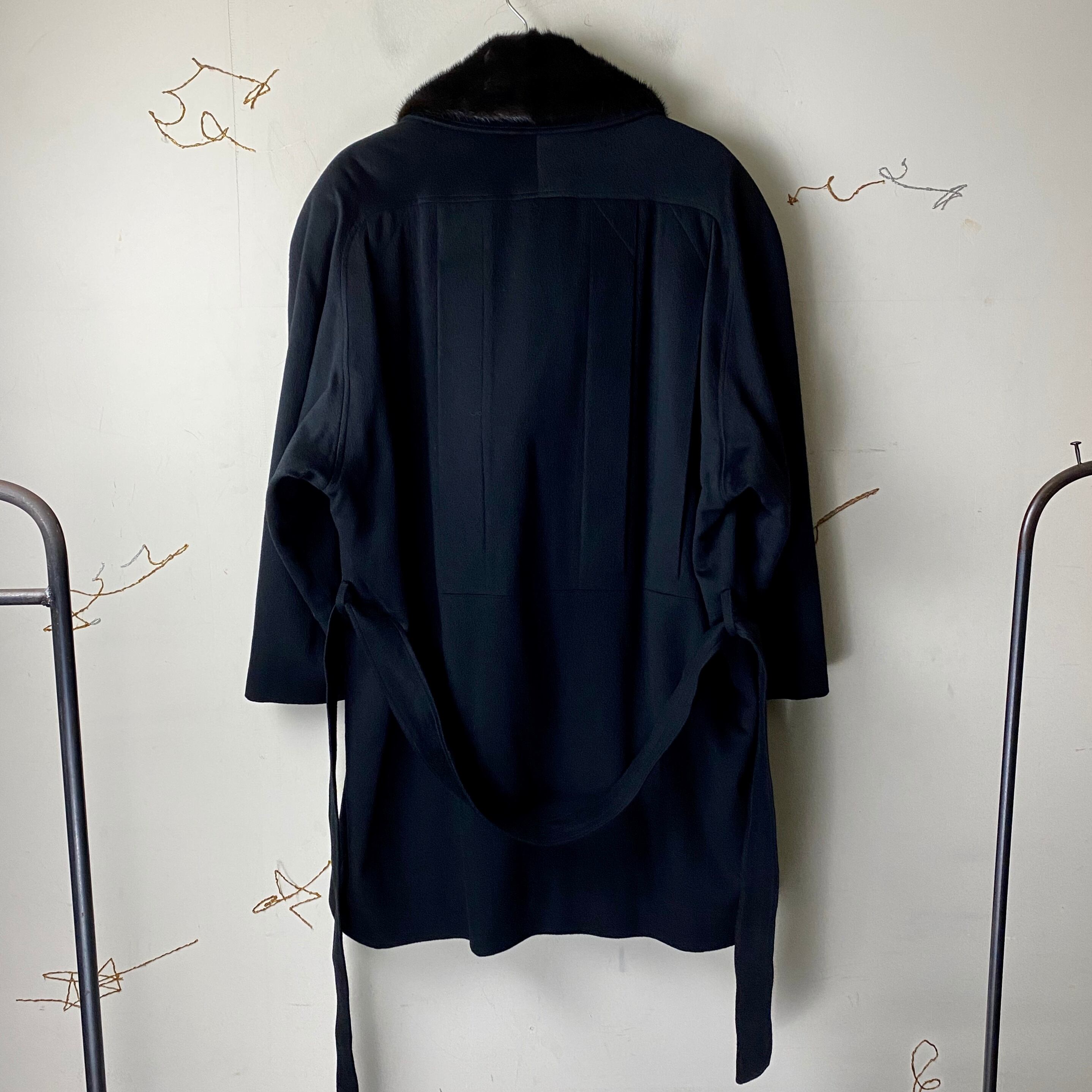 ZILLI cashmere coat with fur | NOIR ONLINE