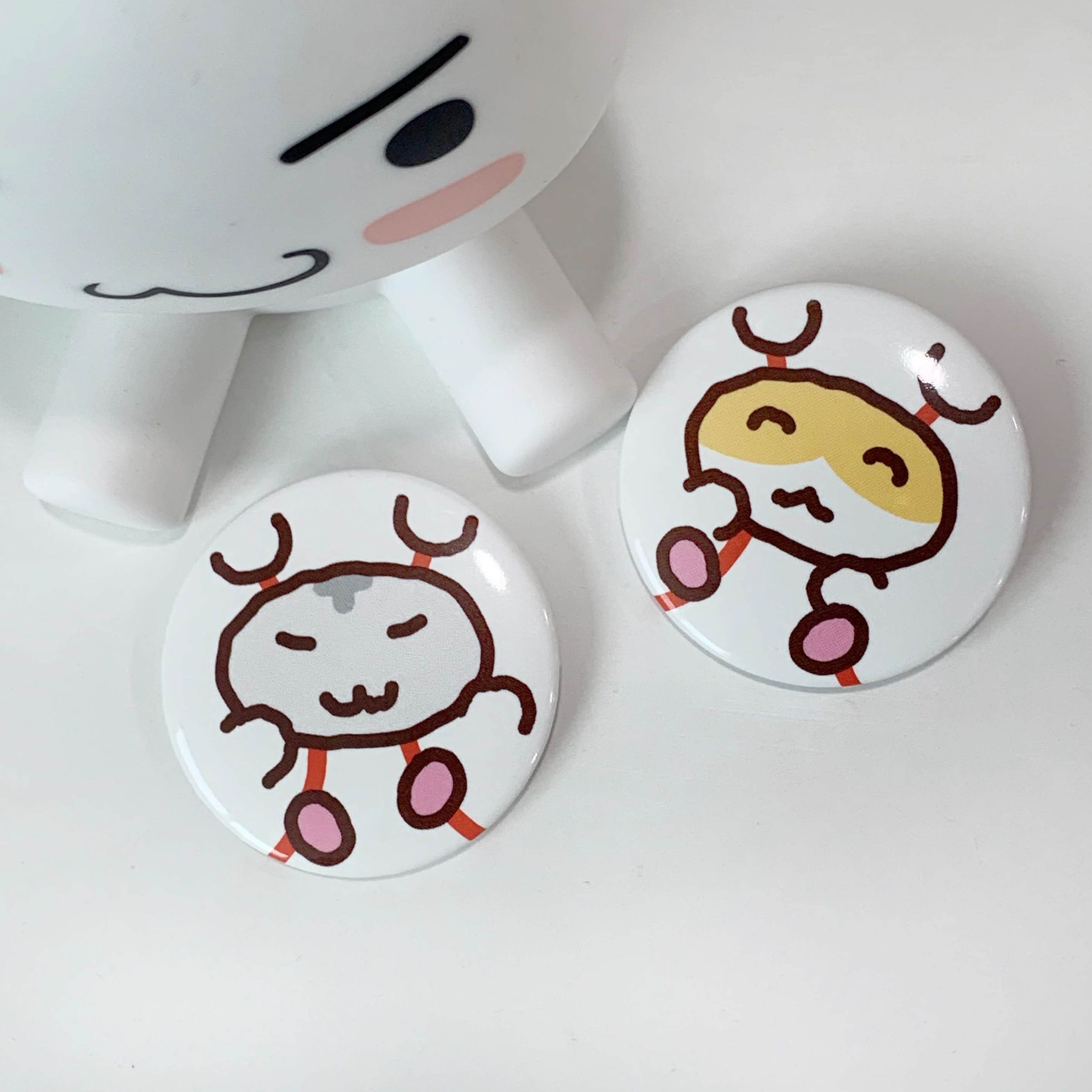 HEEHEECLUB] 野球ハムスター 缶バッジ セット（2個入り） | moim