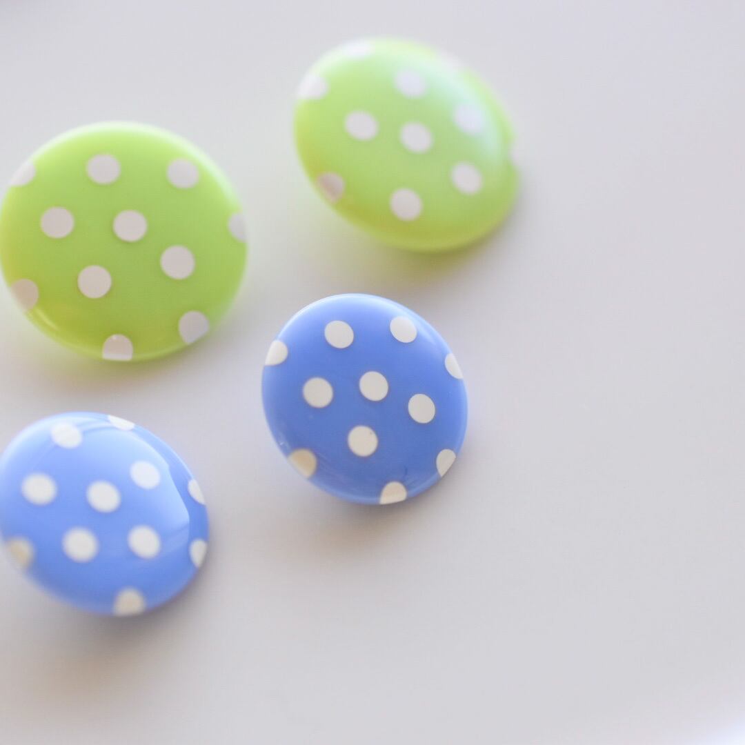 ホワイトドット×サルビアブルー 18㎜