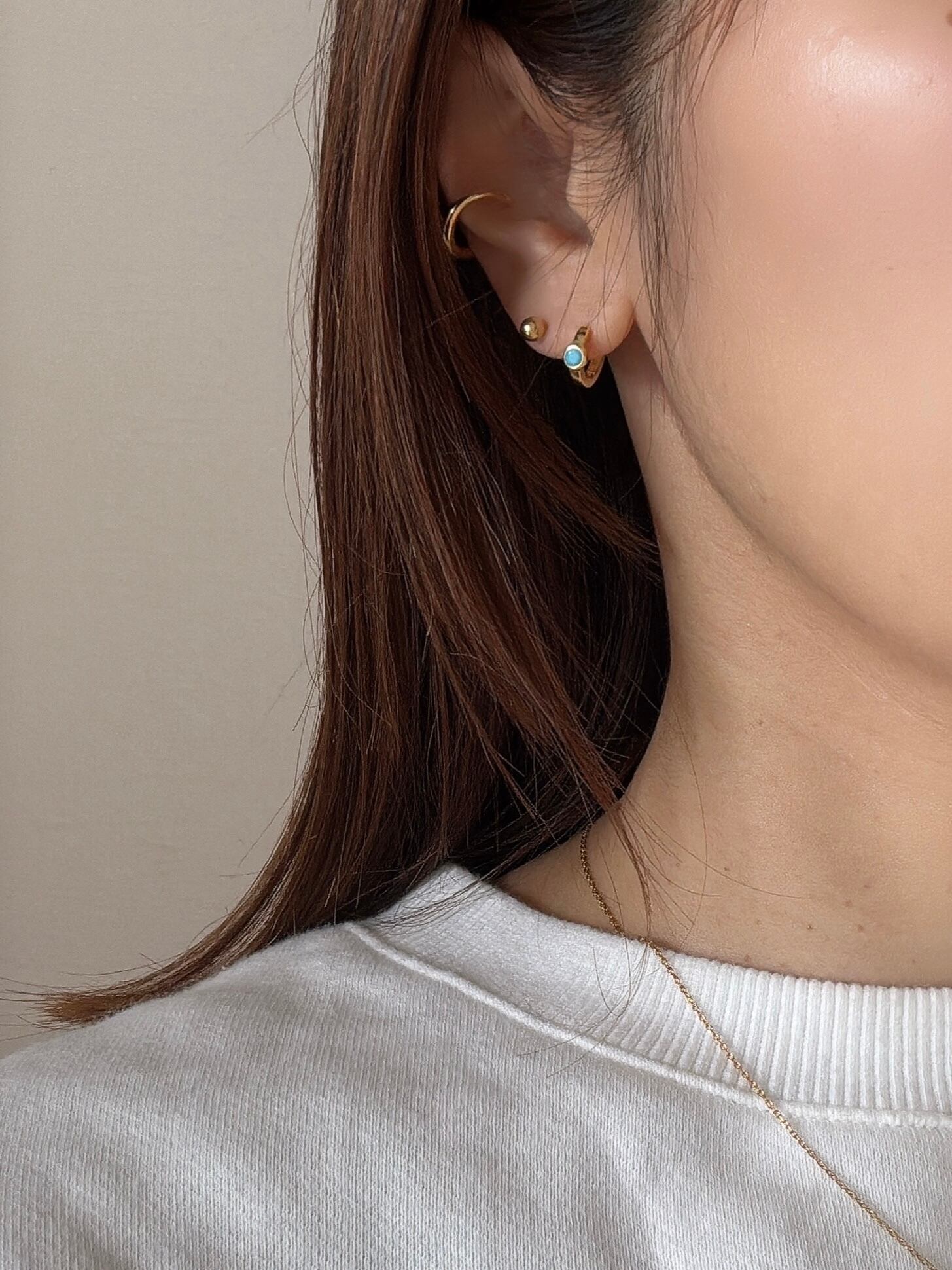 ターコイズミニピアス | joie