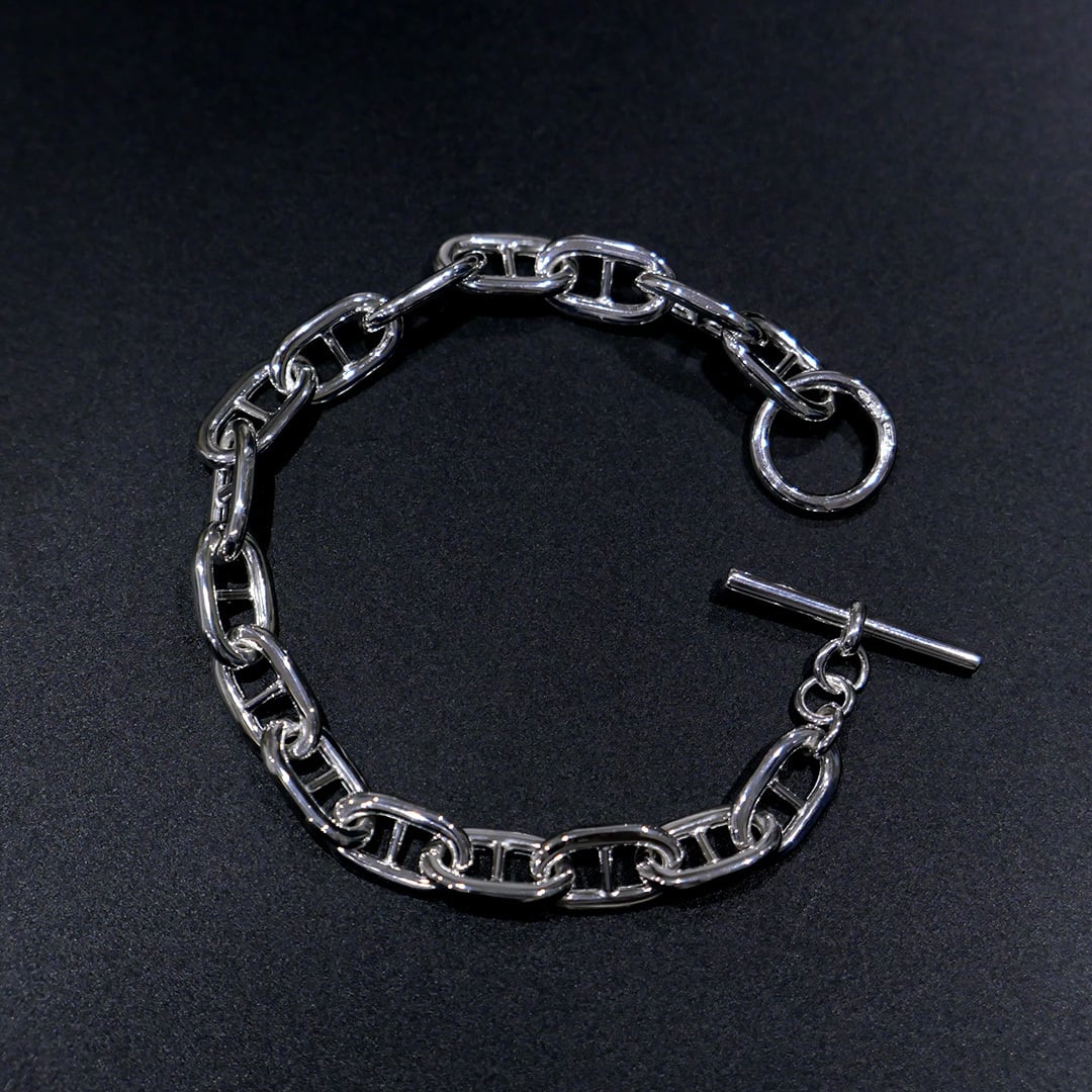 INTERIM(インテリム) ANCHOR CHAIN T-BAR BRACELET ITALIAN SILVER 925 INTERIM(インテリム) ANCHOR CHAIN T-BAR BRACELET ITALIAN SILVER 925