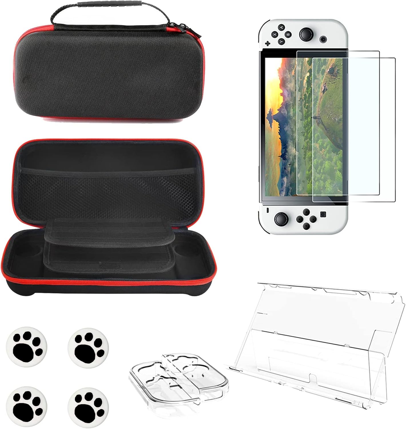Switch 有機elモデル 収納バッグ switch OLED 分離式保護カバー 専用