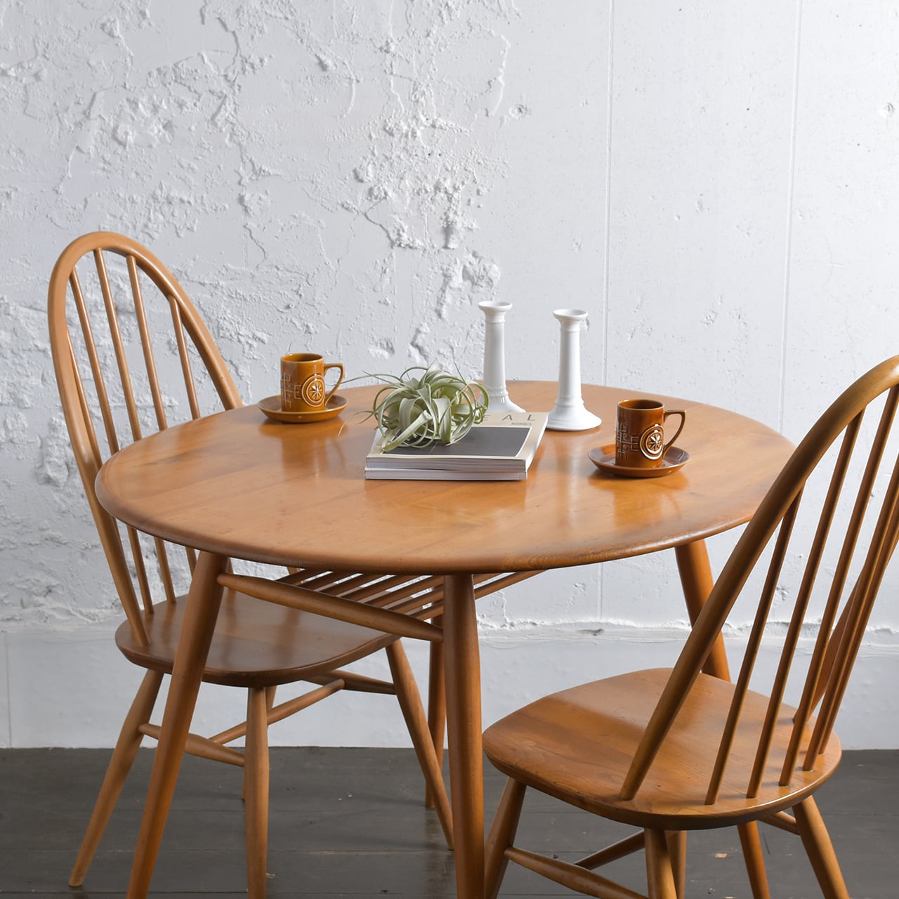 Ercol Breakfast Table (Oval) / アーコール ブレックファースト テーブル / 2012BER-001 | BANSE -  アンティーク・ヴィンテージ家具・雑貨・食器・オブジェ・フラワーベースの専門店