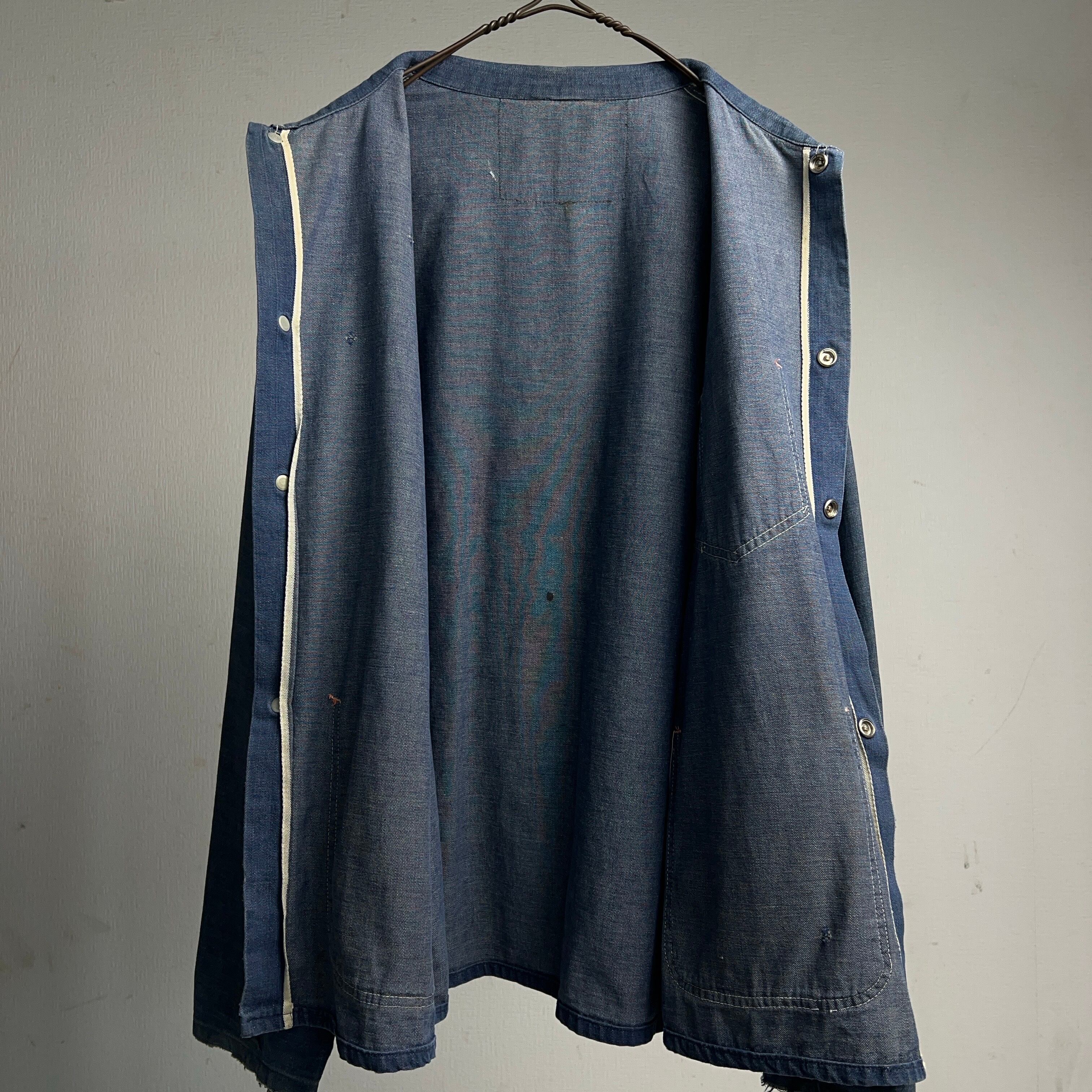 1970's VAT DYE DENIM CHORE JACKET 70年代 バットダイデニム