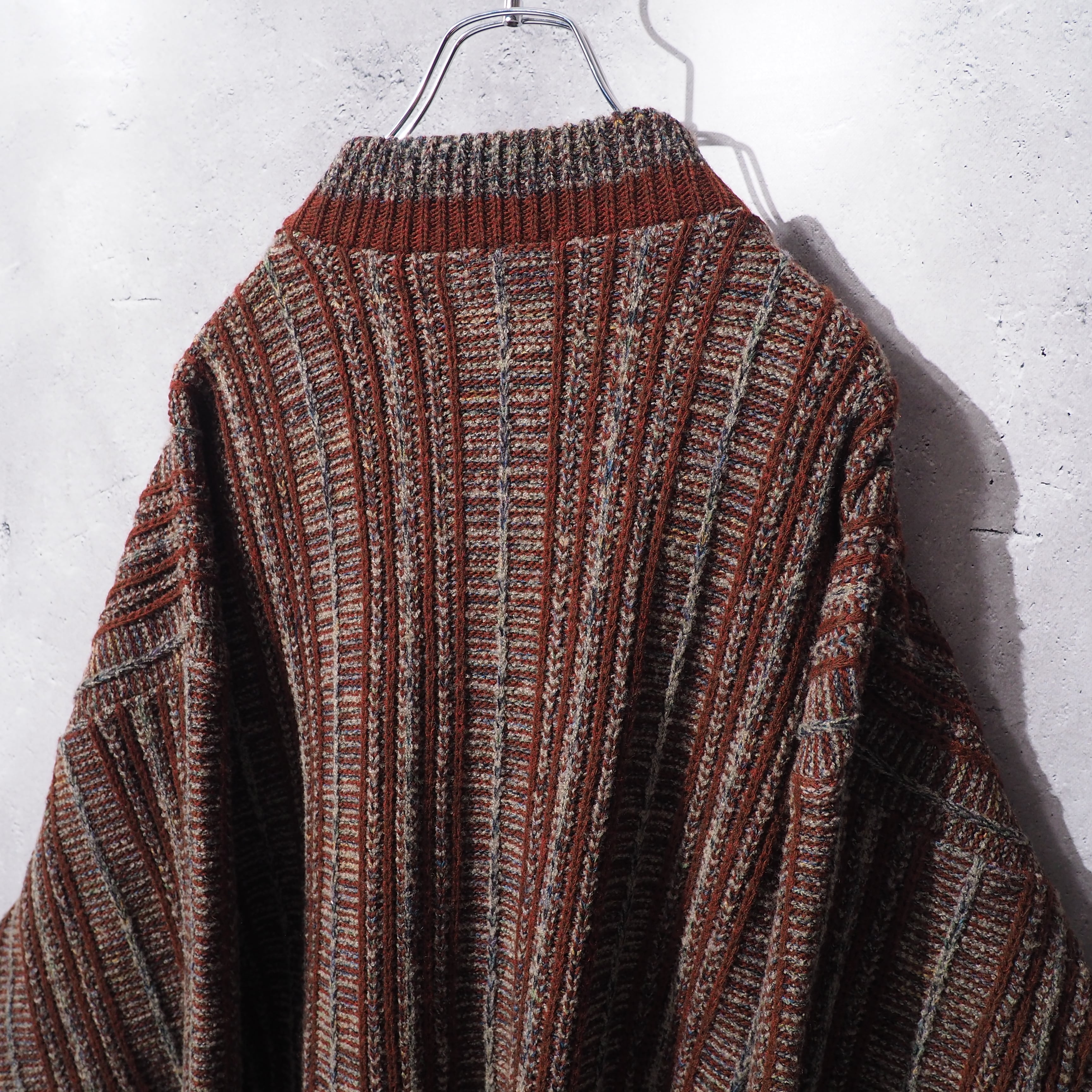 " Nicole St Gilles " vintage High neck Half zip knit (made in Italy)