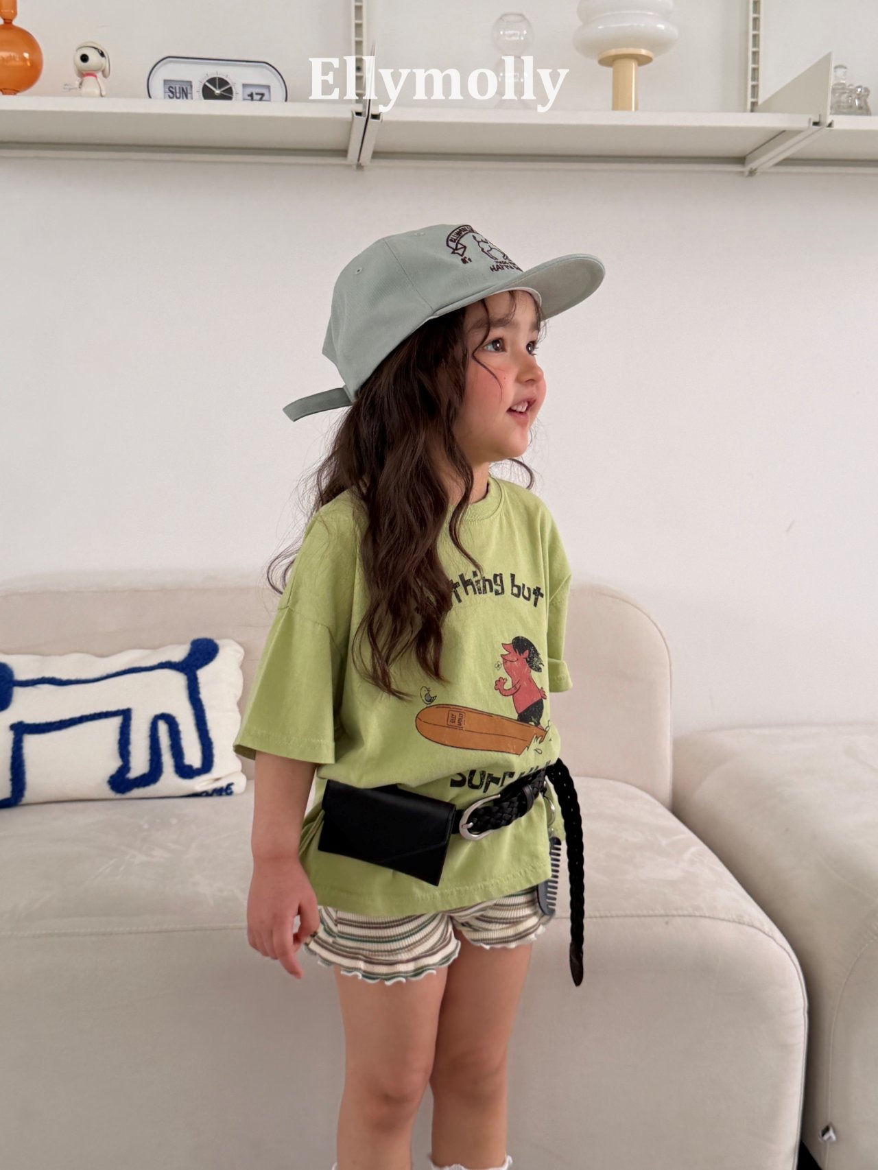 [ELLYMOLLY] Kids Surfer Tee +fee2 / [엘리몰리] 키즈서퍼티