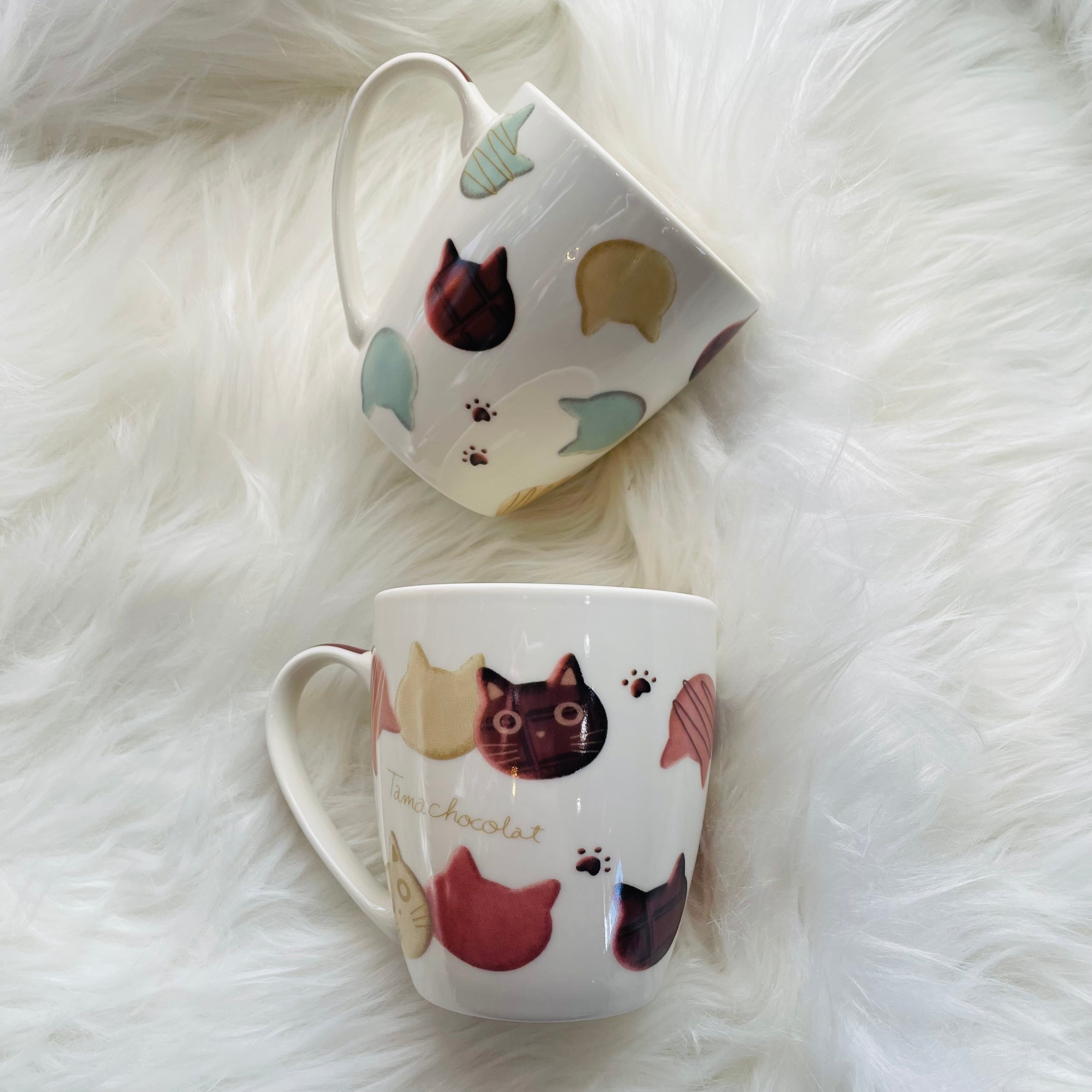 マグカップ|たまショコラマグ 猫 ねこ ネコ 猫雑貨 猫グッズ 猫柄 かわいい プレゼント 贈り物 おうち時間 おうちカフェ