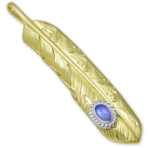 鷲見太郎 Pendant ペンダント】L K18ゴールドアラベスクフライト