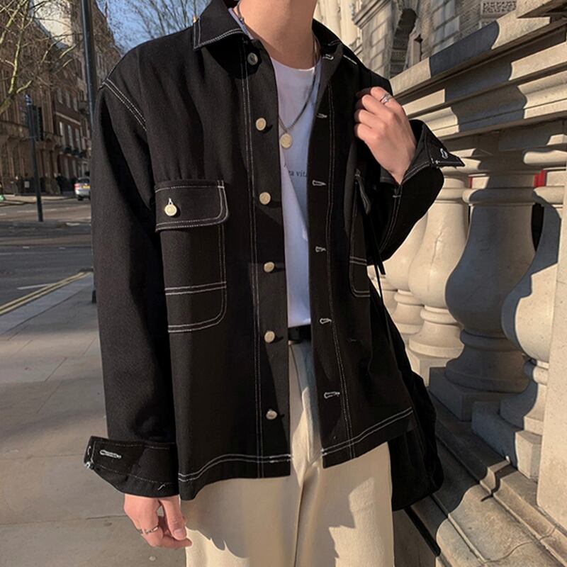 ブラックデニムジャケット Bl5533 Beep 韓国メンズファッション通販サイト