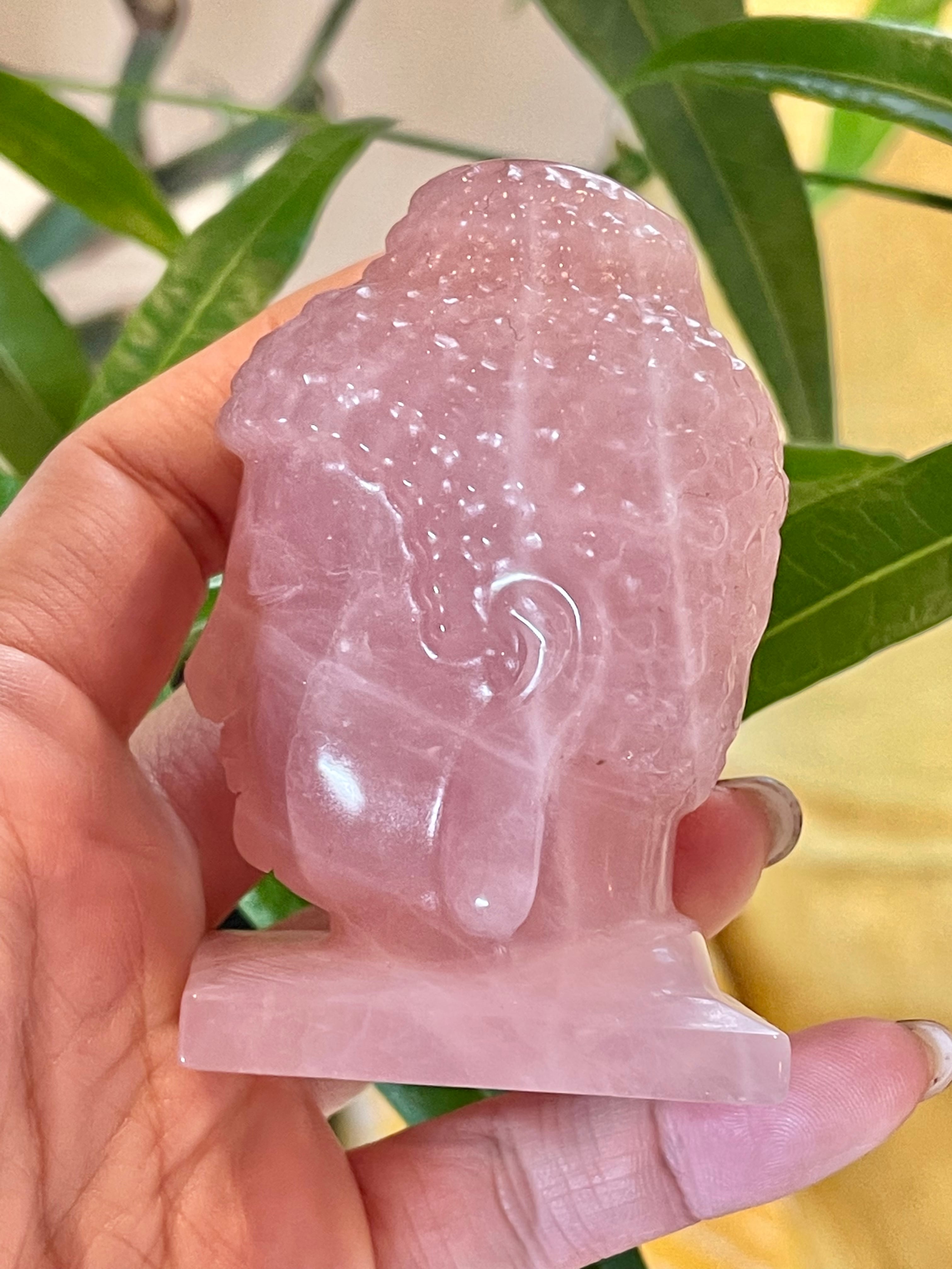 Rose quartz Buddha No.01 ローズクォーツブッダ