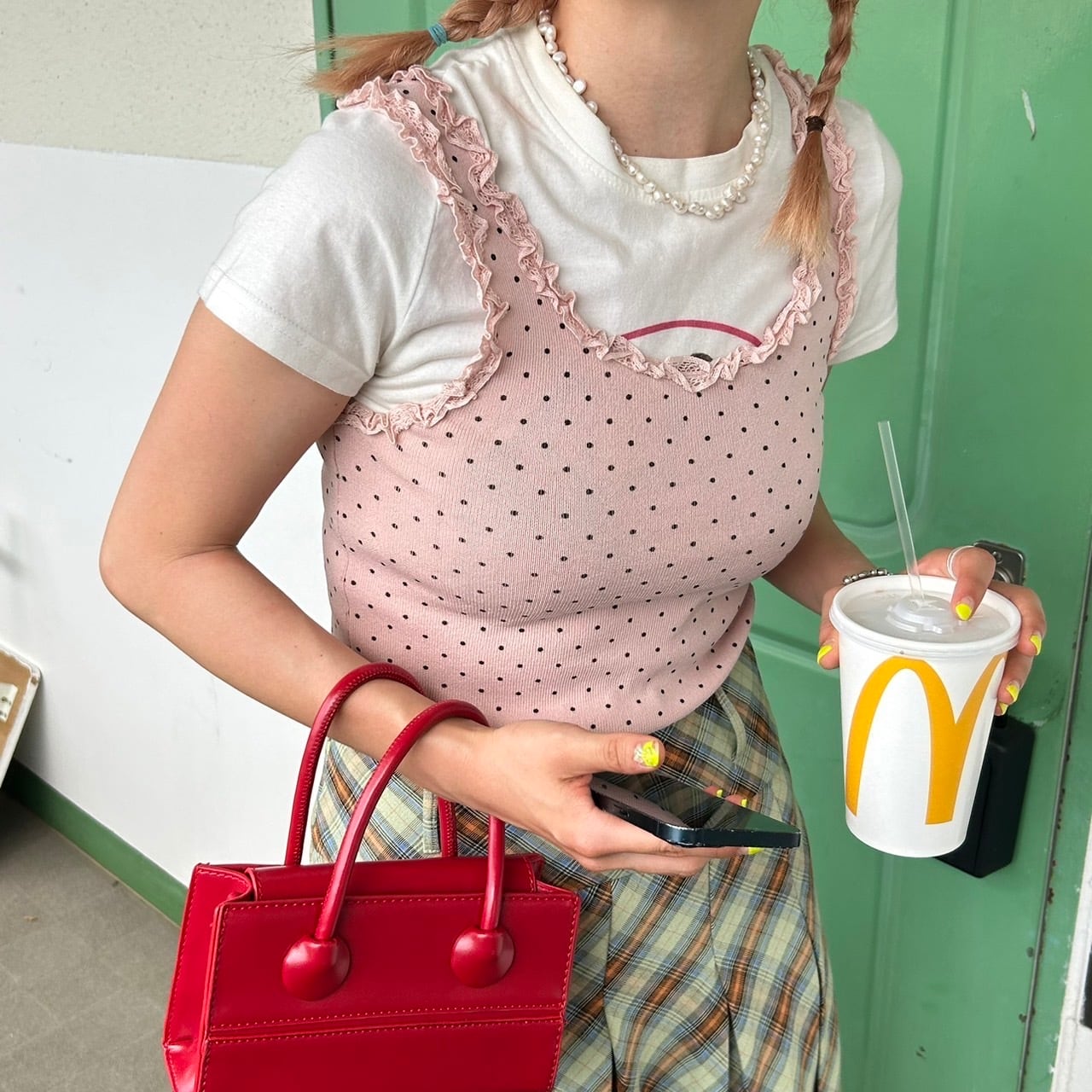 Pandani ドットタンクトップ レディースSサイズ Pandani ドットタンクトップ レディースSサイズ