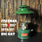 コールマン 228F 1970年7月製造 ツーマントル ランタン ビッグハット COLEMAN ビンテージ PATENTS PENDING 完全分解清掃 メンテナンス済み BIGHAT 70年代