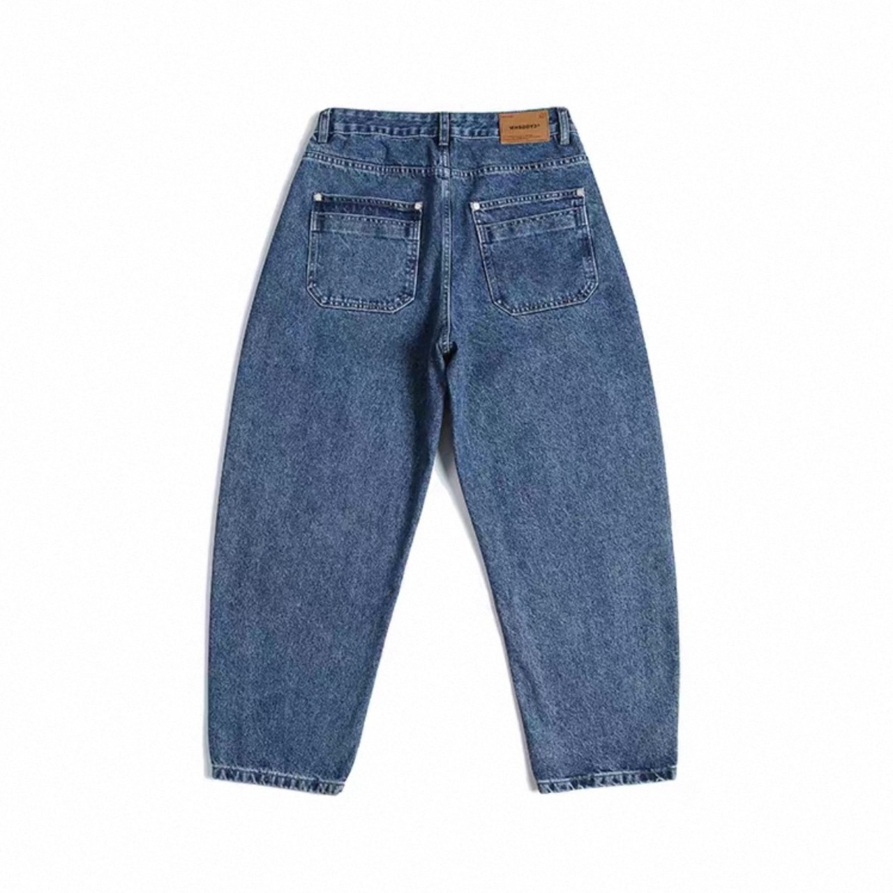 Vintage wash wide denim pants 1364 - 5