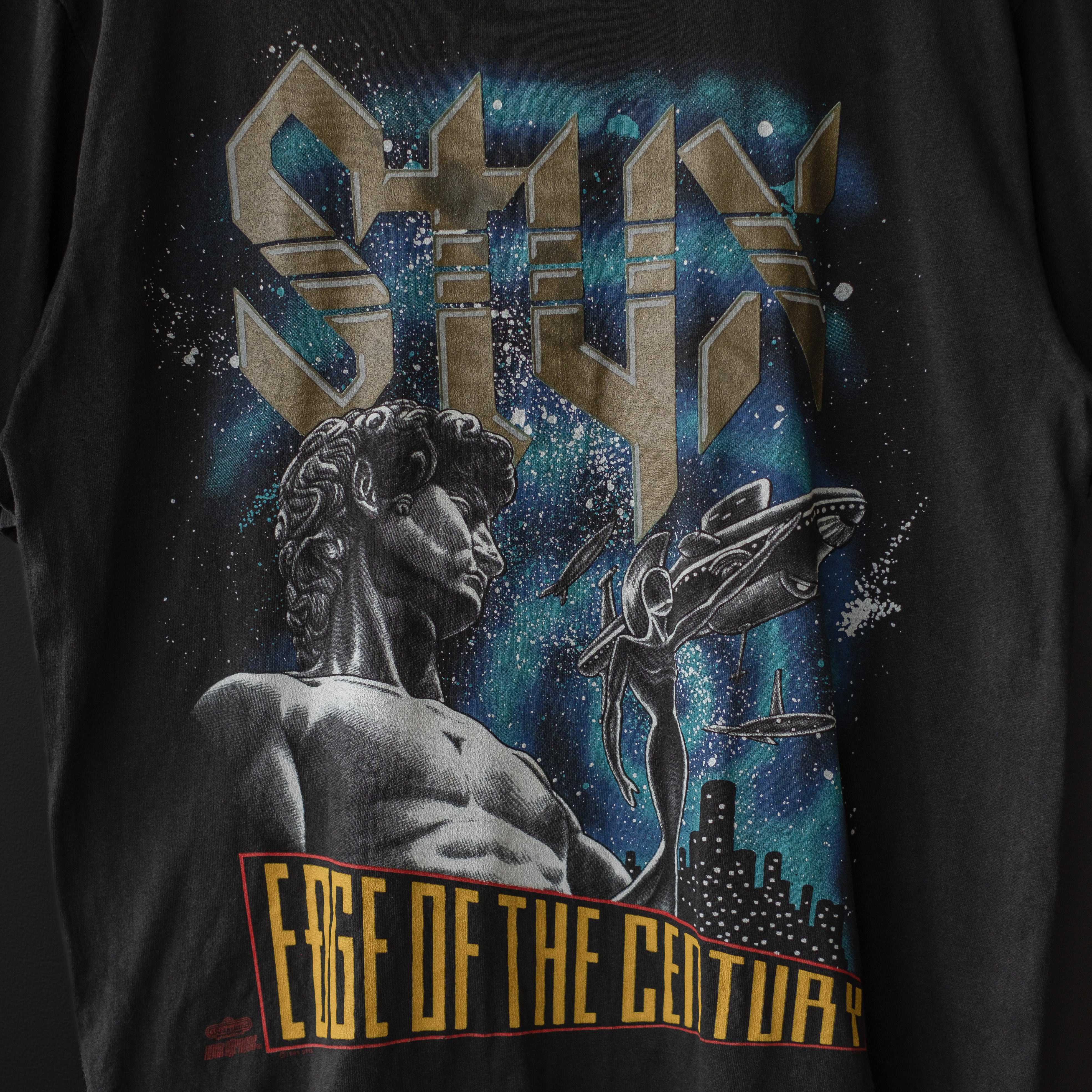 used- 1991 STYX tour tee (EDGE OF THE CENTURY) | dros dro