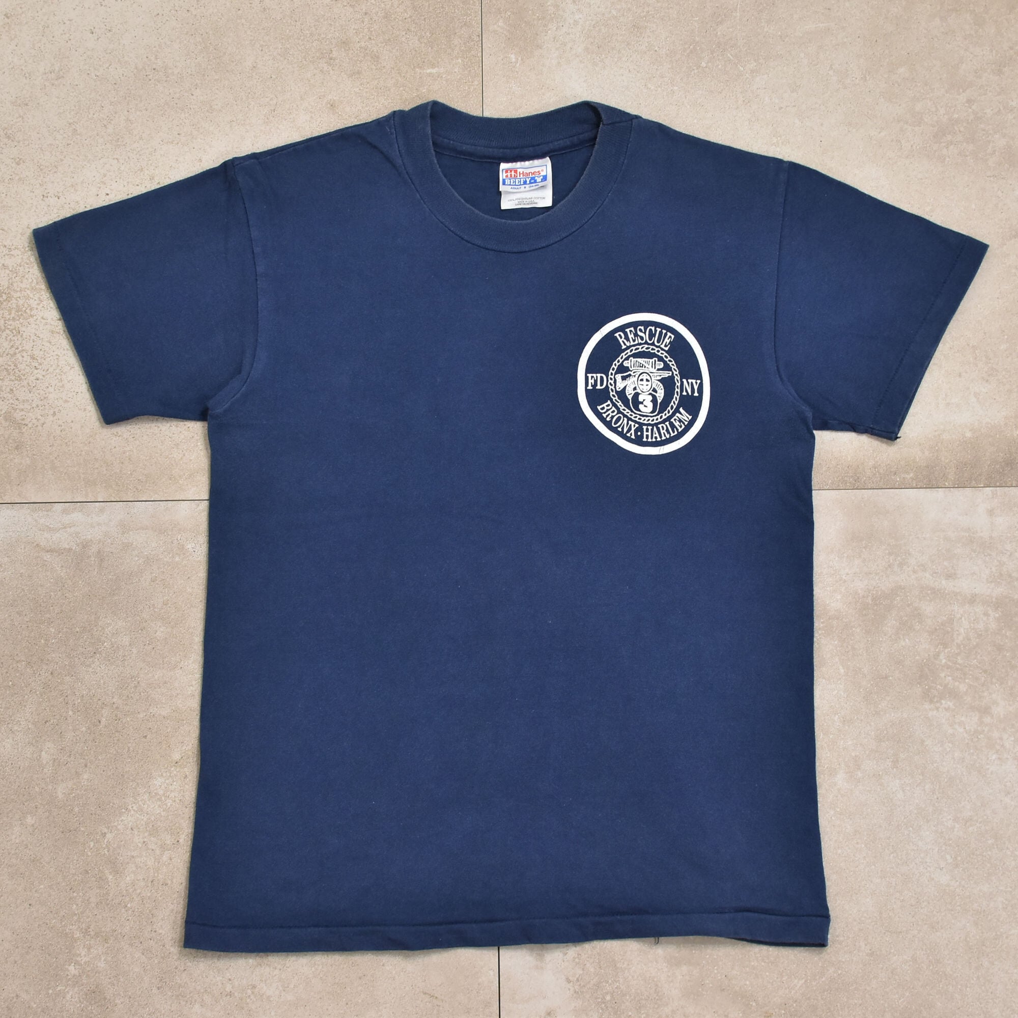 90s USA Hanes FDNY Rescue 3 printed T-shirt | 古着屋 grin days
