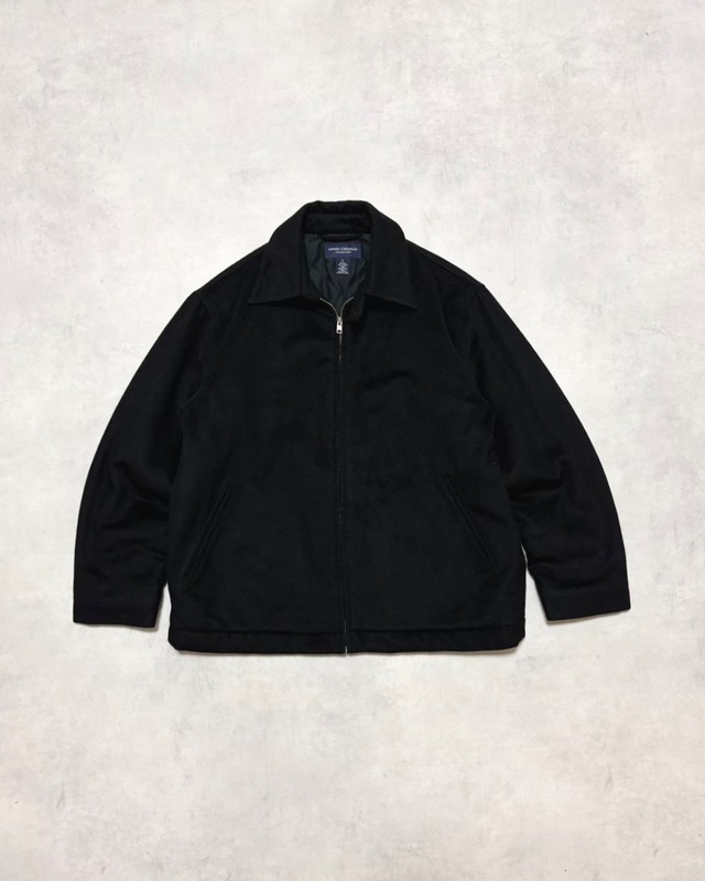 【Used】“DANIEL CREMIEUX” Black Wool Zip Jacket