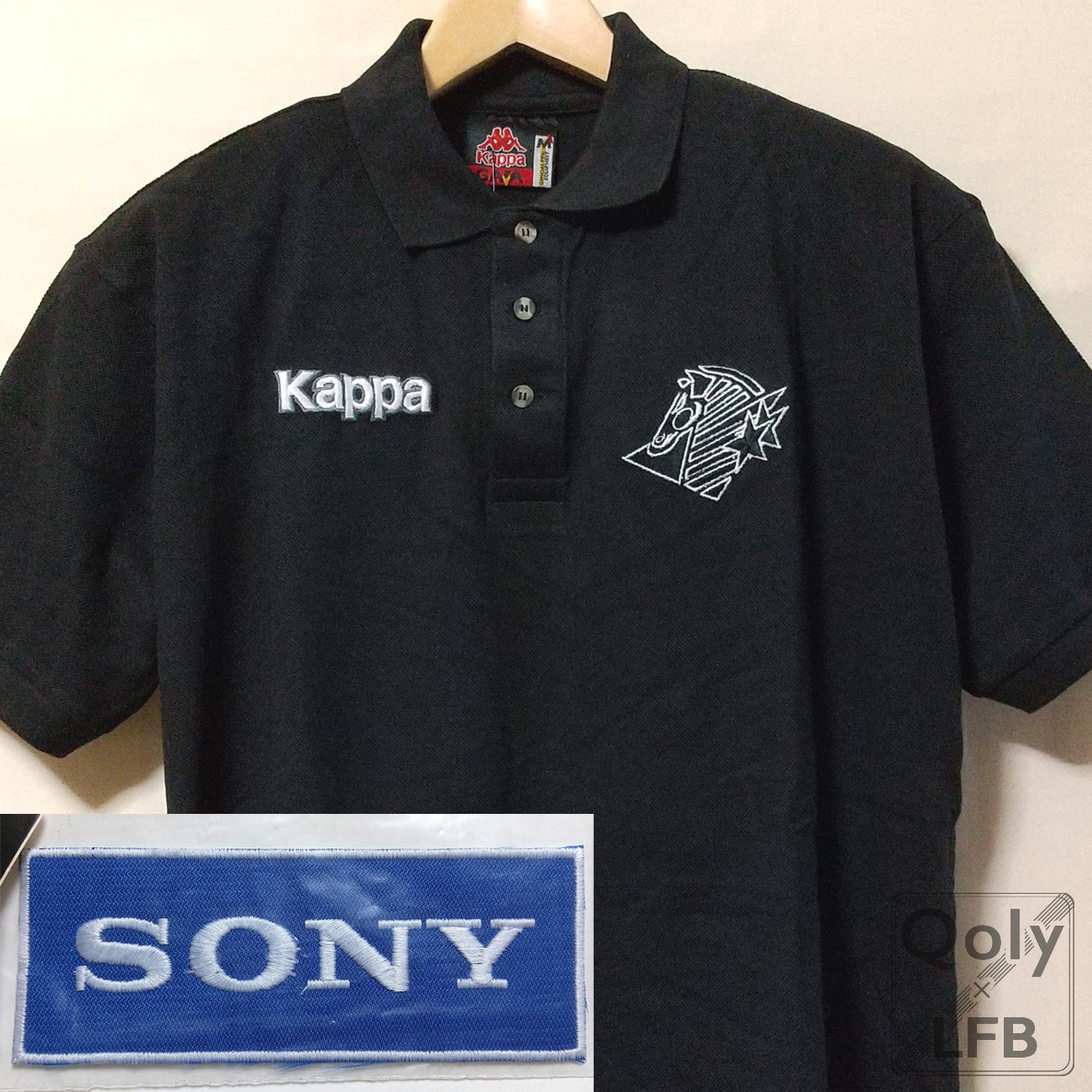 ユヴェントス 1997-98 Kappa 半袖ポロシャツ SONYスポンサーロゴパッチ 