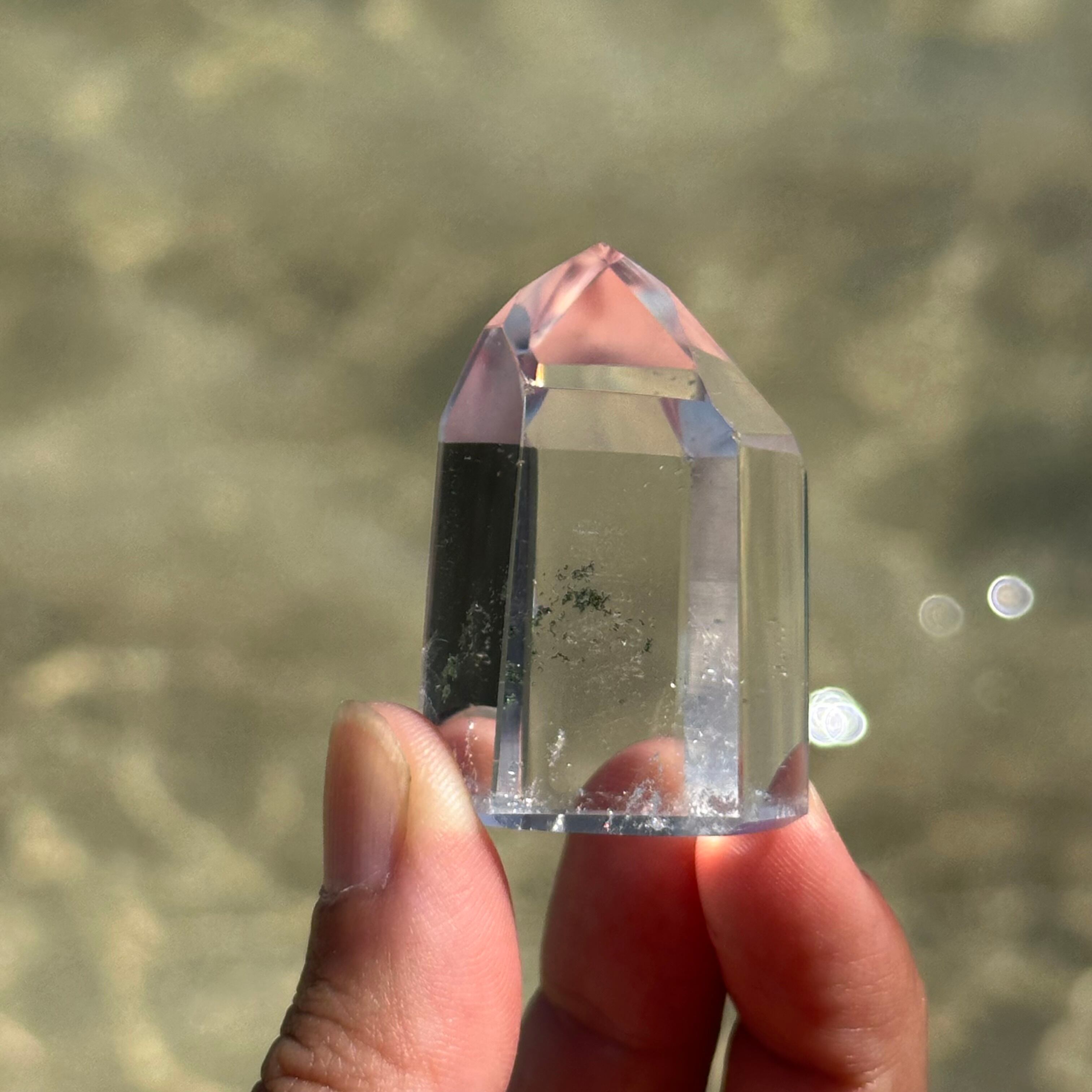 ブラジル産 水晶】ミニ ポイント タワー｜ロッククリスタル・一点もの