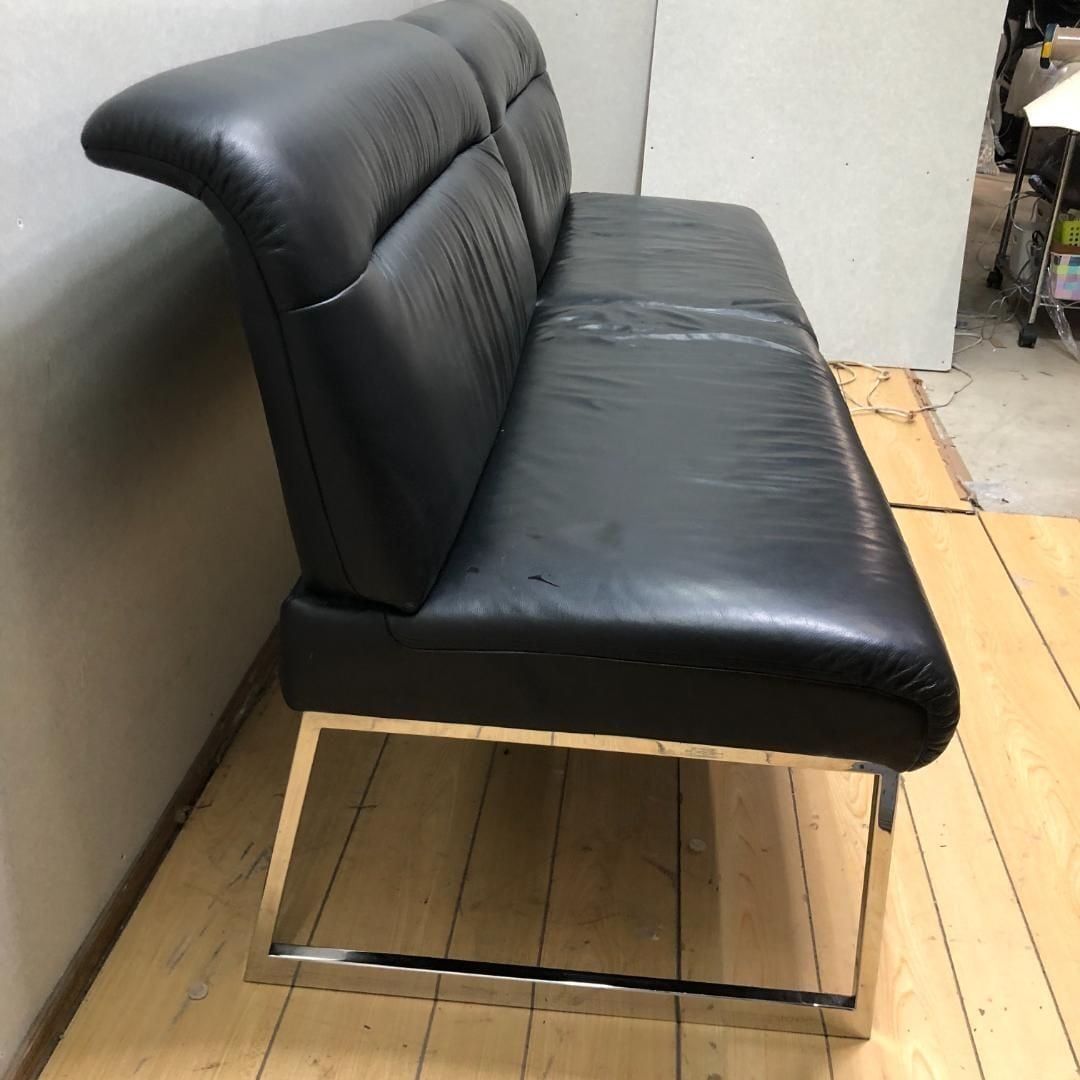 JOOP! ヨープ himolla ヒモラ ドイツ製 本革 3人掛けソファ ブラック