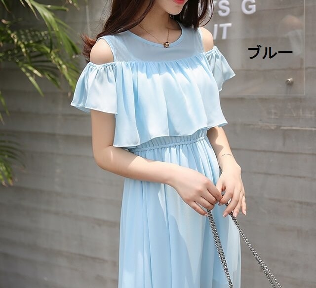 夏 白ワンピース 白 夏 レディースワンピース レディースファション おしゃれワンピ ワンピース 無地 シフォンワンピース ロング マキシ丈 ミモレ ダンス衣装 Ys0393 Fashion Mille