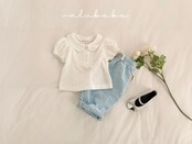【取寄/韓国直送】26/SM アイレット ドゥンカ パフTシャツ｜夏服｜ベビー服｜韓国子供服