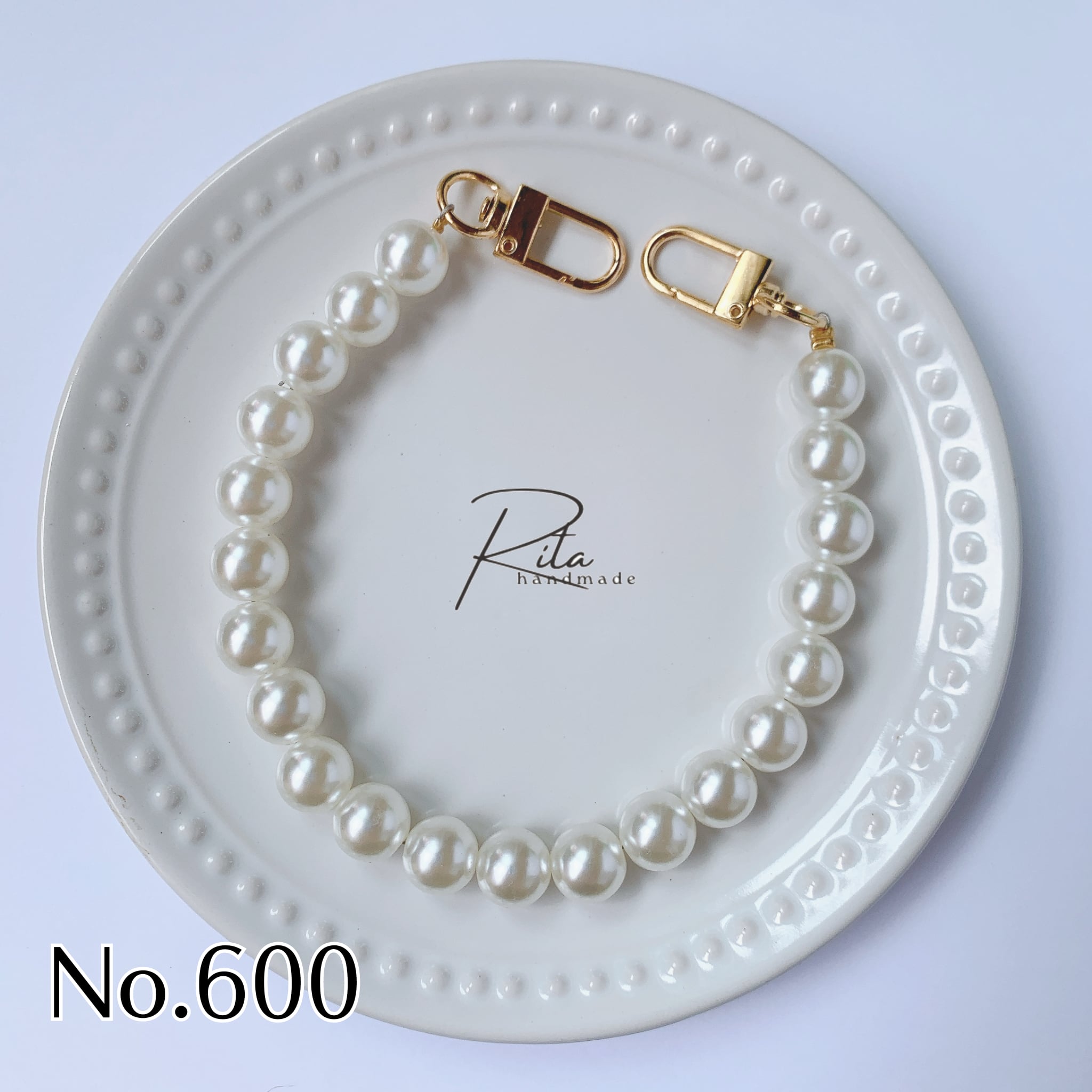 ハンドストラップ パール スマホストラップ No.600 | Rita