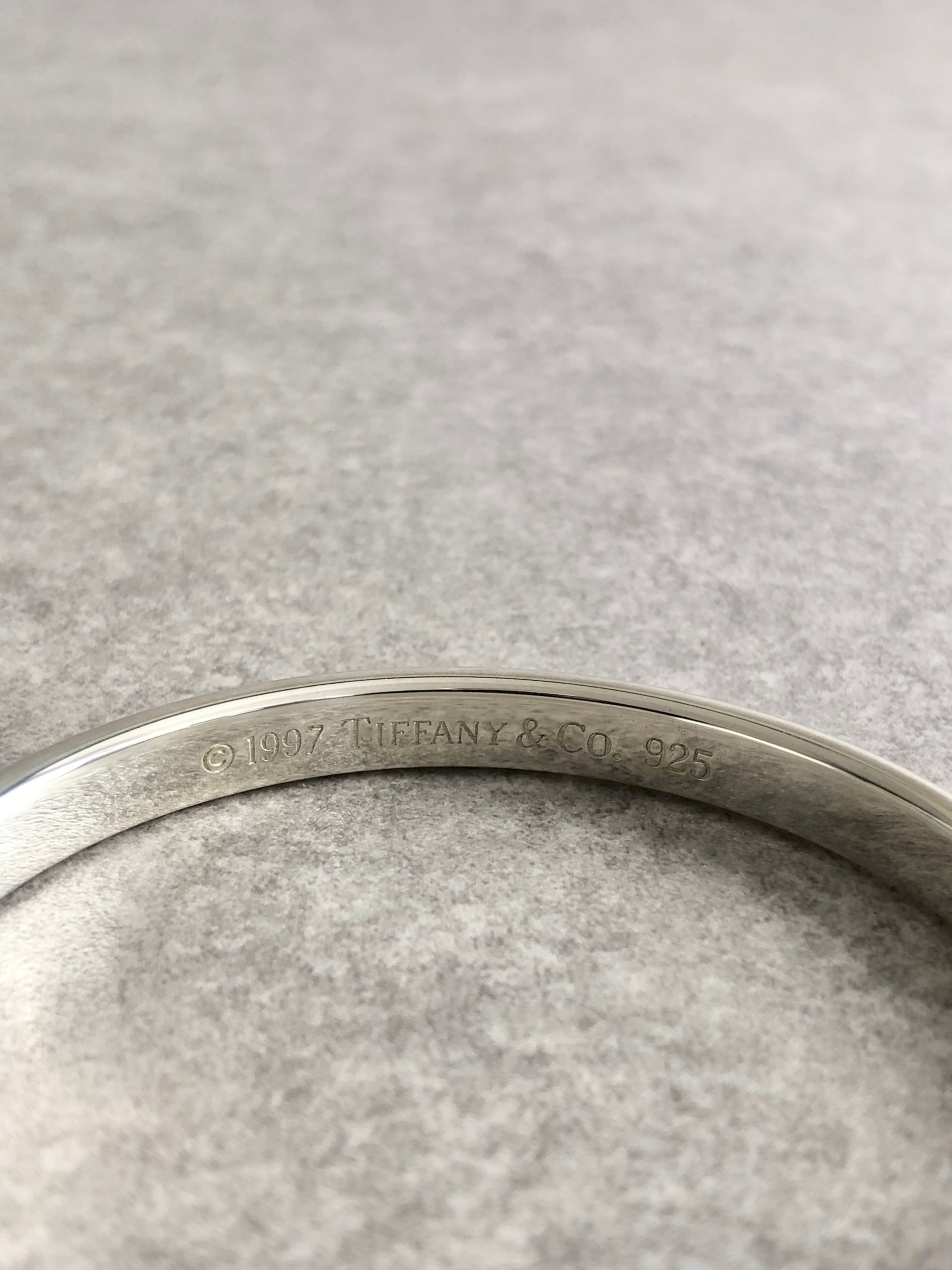 Tiffany & Co. ティファニー バングル シルバー1837 925 ナロー