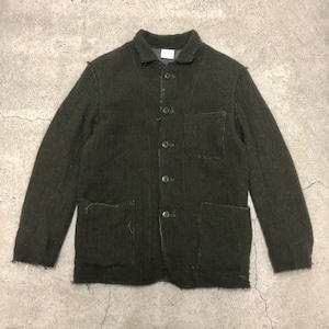 00s GOODENOUGH/Wool Jacket/M/ウールジャケット/切りっぱなしデザイン/ブラウン/GDEH/グッドイナフ