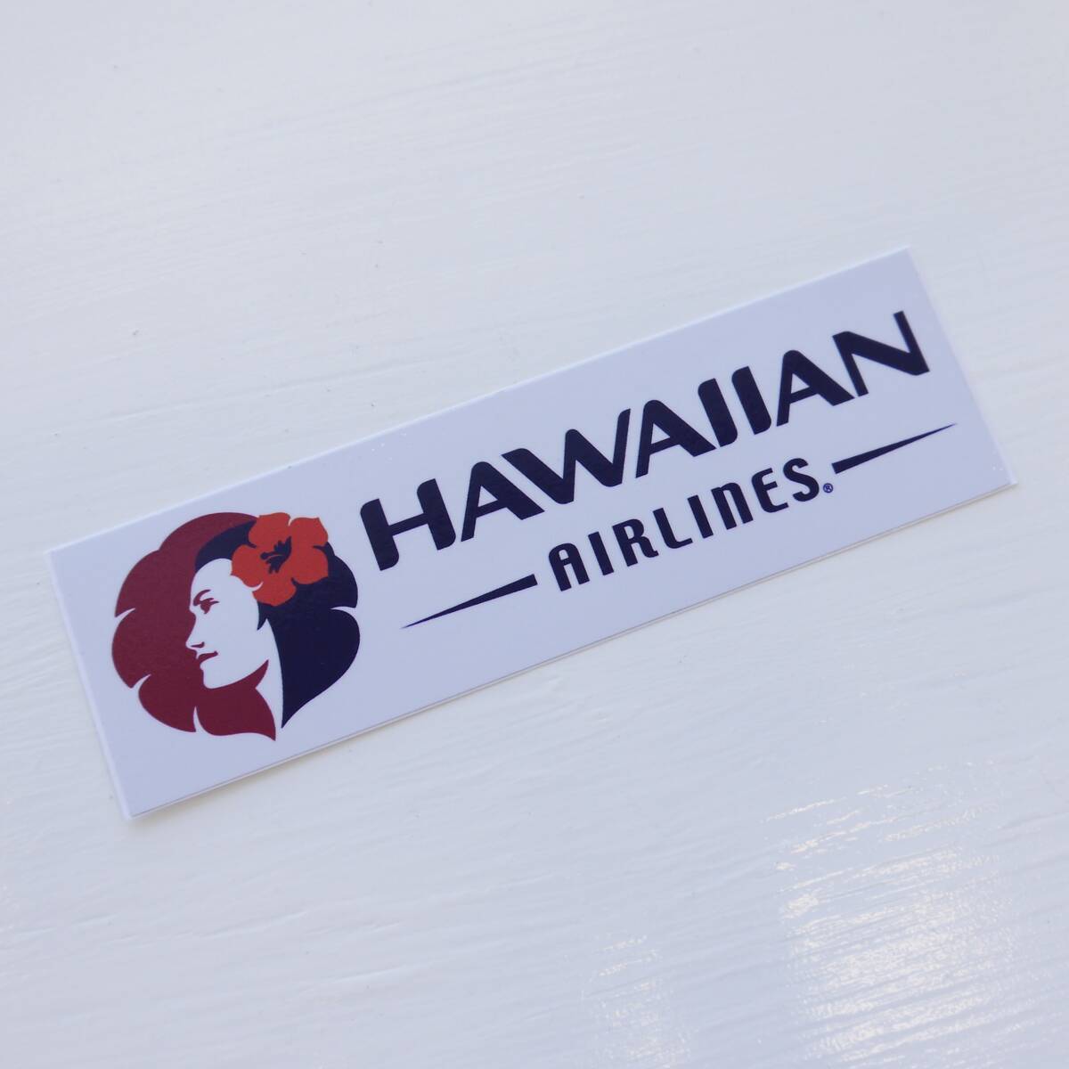 ★ハワイ直輸入★HAWAII AIRLINE ステッカー/ハワイエアライン/ハワイアン航空/シール<横長>