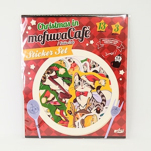 【mofuwa】”mofuwa Cafe Christmas”  STICKER SET