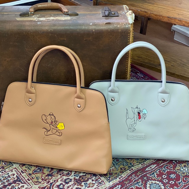 F211020_TOM and JERRY×Flapperエンボスノートパソコンバッグ
