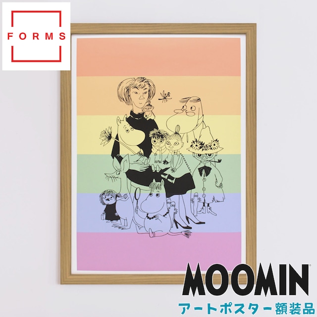 ムーミン 北欧 All Things Commerce「ムーミン トーベ ヤンソン プライド ポスター」送料無料 フレーム 展示用フック付アートポスター 絵画 インテリア アート