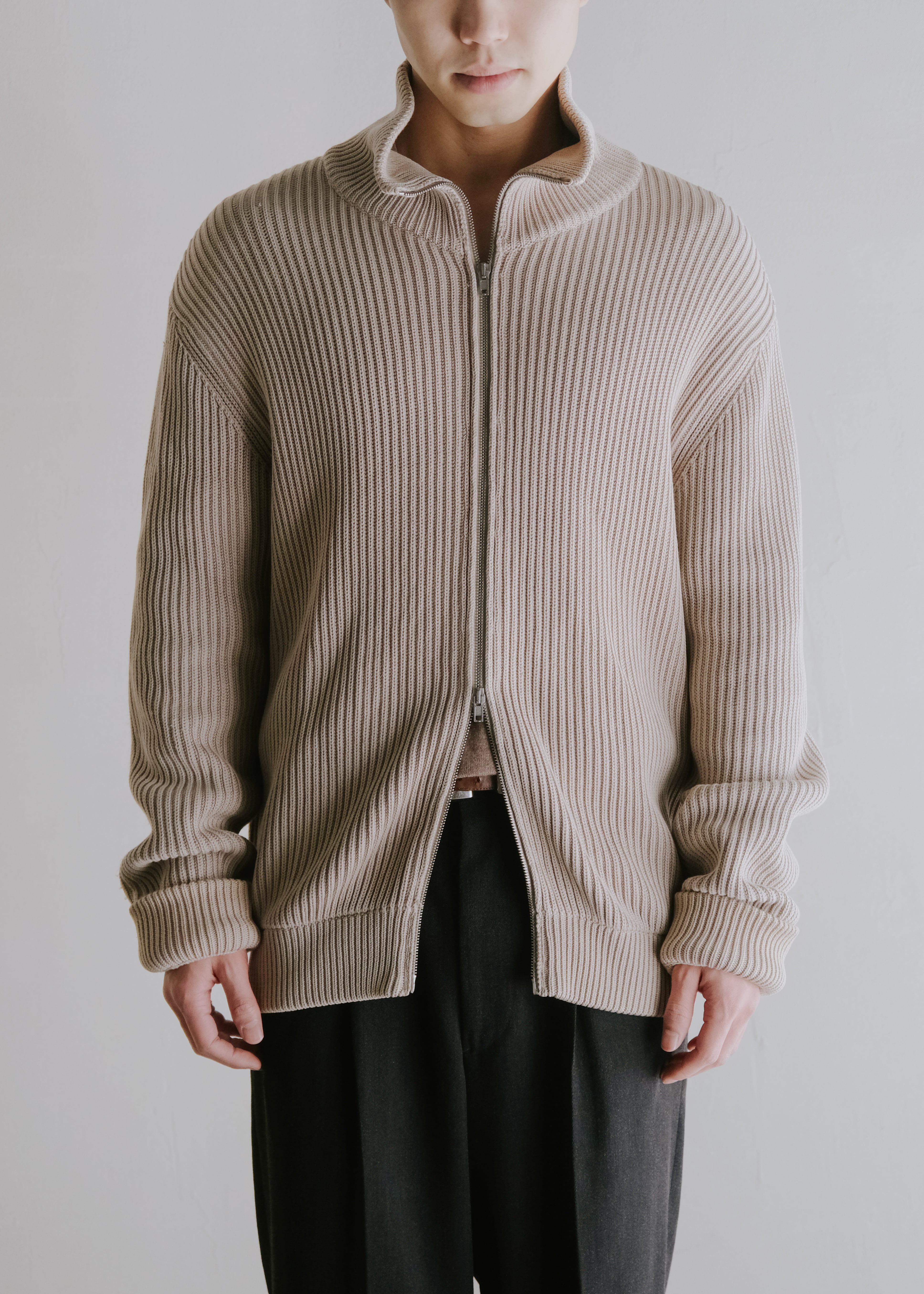 Martin Margiela 07SS double zip up drivers knit | CETTEN