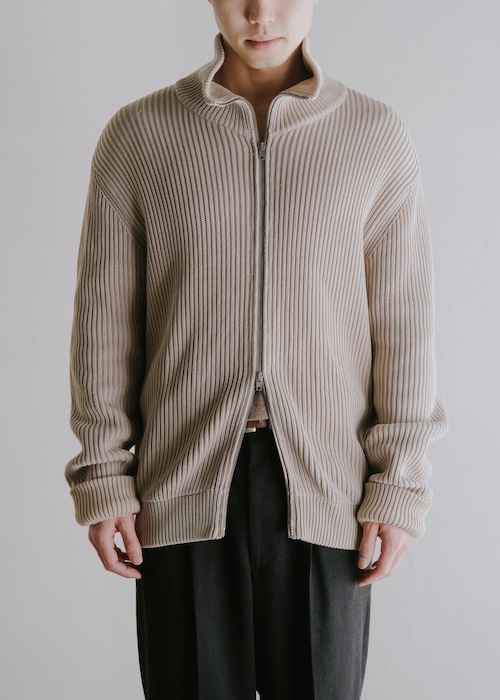 Martin Margiela 07SS double zip up drivers knit