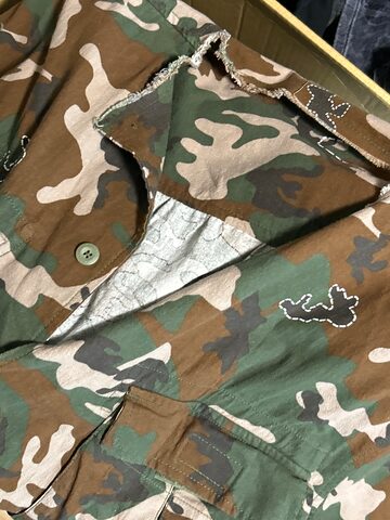 80s vintage camouflage combat jacket | Pay ID