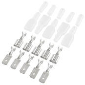 キジマ(Kijima) バイクパーツ ギボシ端子セット 250平型オス・メス端子 スリーブ付 汎用 5個セット 304-7120