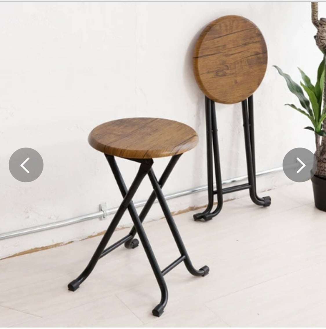 ヴィンテージ調のオシャレな折りたたみスツール | LuchiLaki