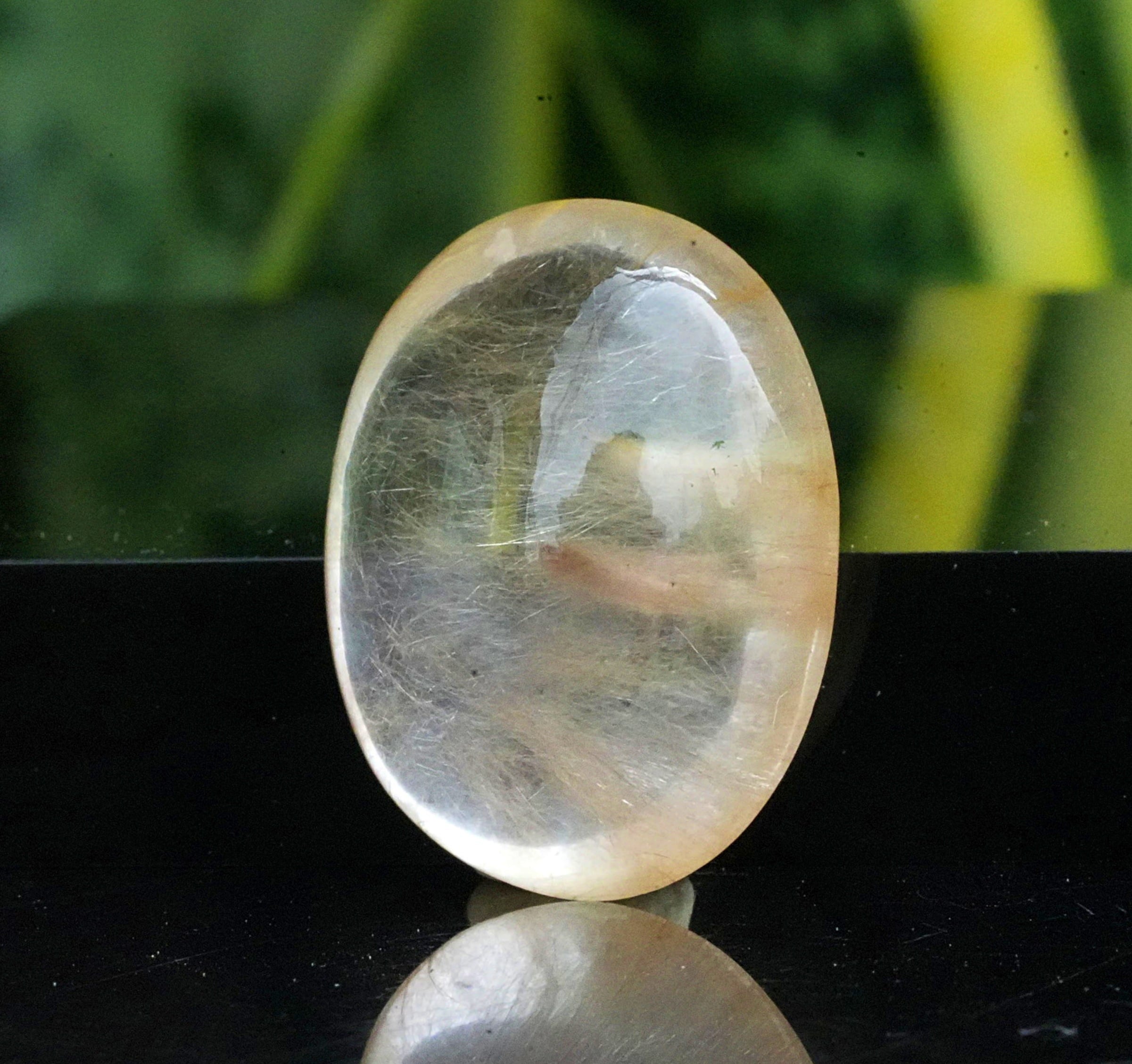 ふわり☆アンフィボール ガーデンクォーツ s1561 | Funky garuda Stone