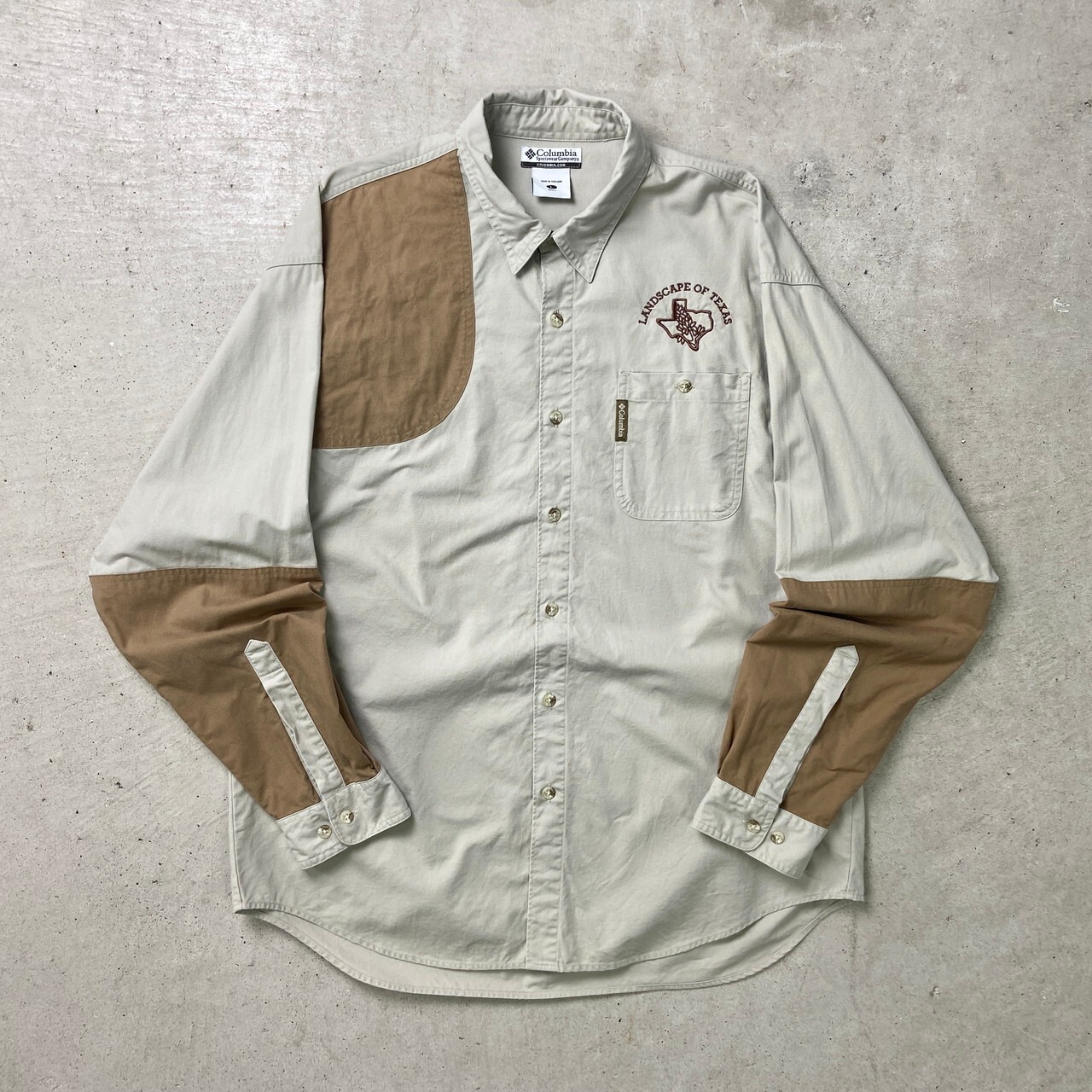 Columbia コロンビア ハンティングシャツ ガンパッチ メンズXL相当 