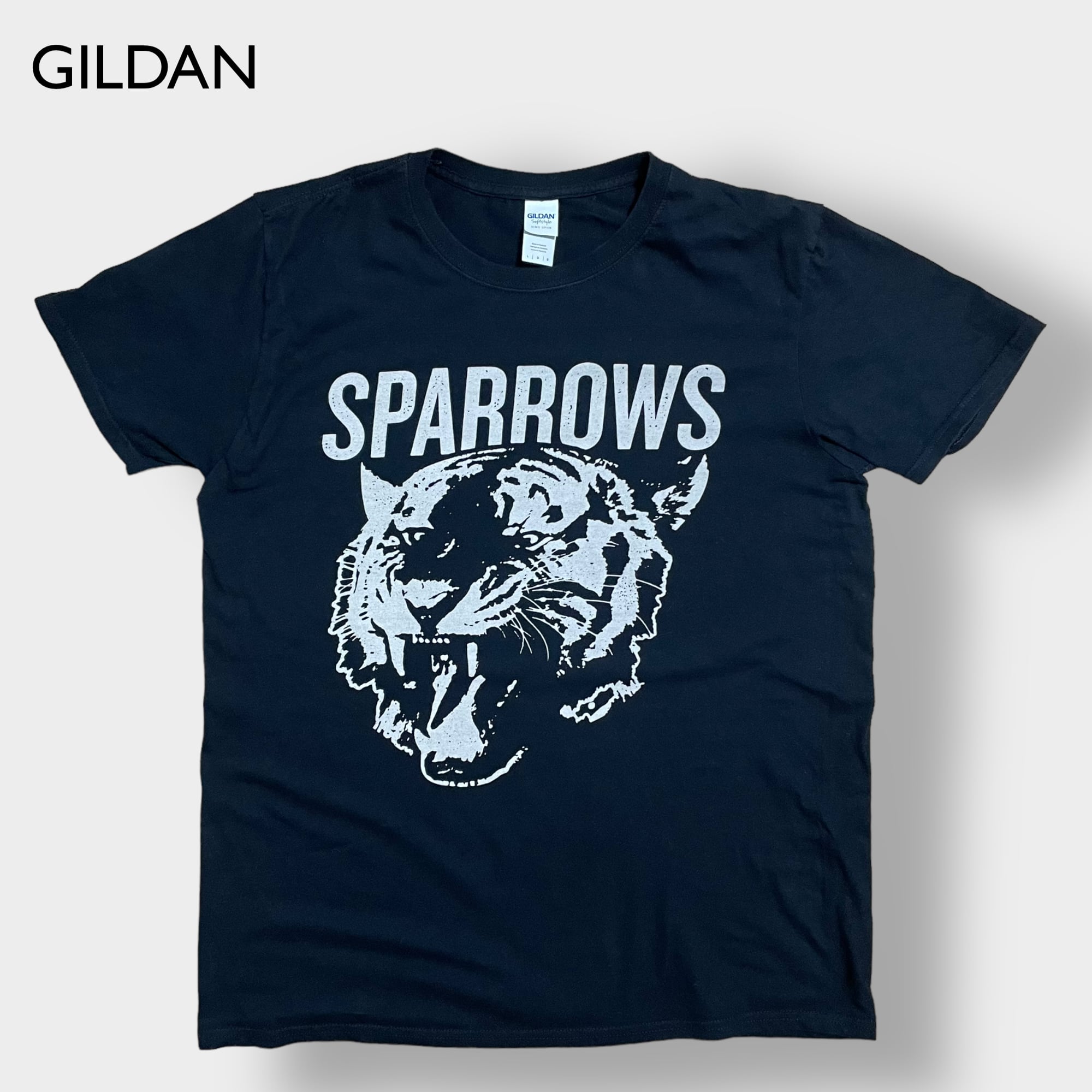 GILDAN】SPARROWS アニマルプリント Tシャツ 虎 トラ スパローズ ロゴ ...